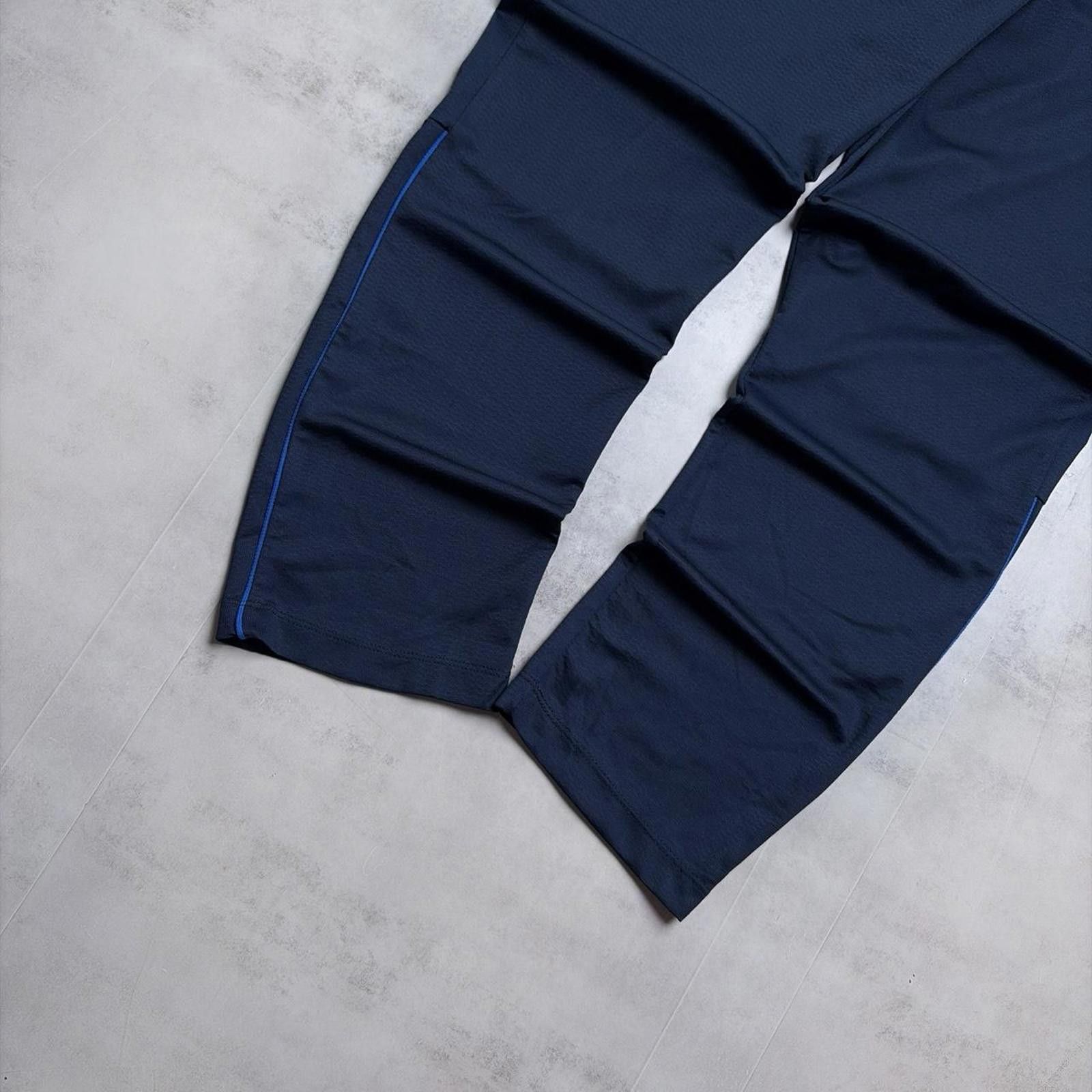 Nike Y2K Navy Nike Swoosh Grunge Loose Trackpants Size US 30 / EU 46 - 3 Thumbnail