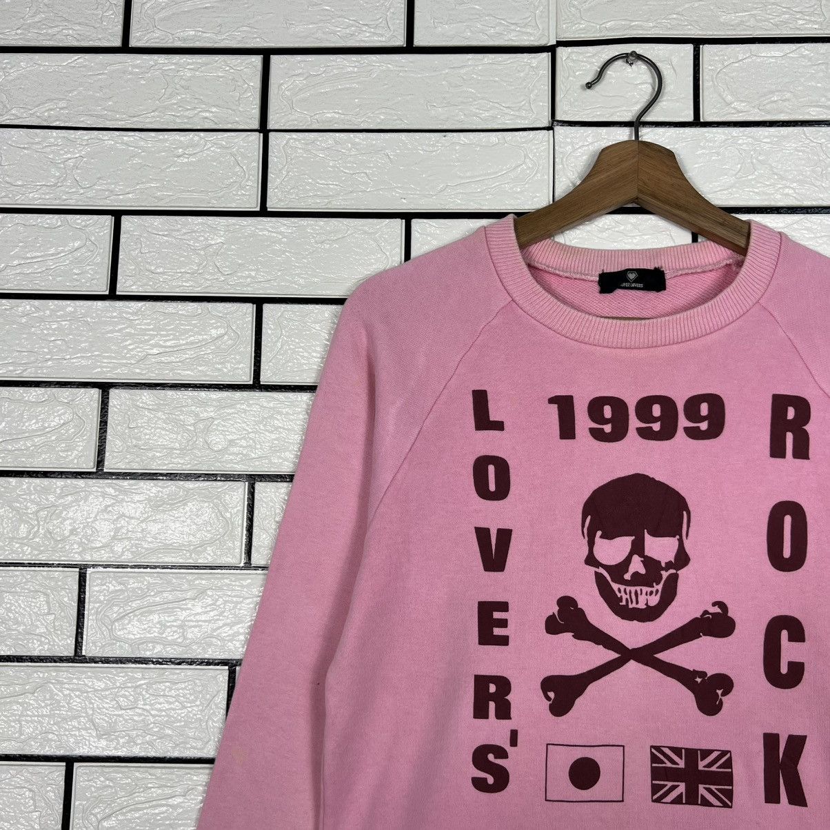 Super Lovers SUPER LOVERS Lovers Rock Big Logo Pink Sweatshirt #4000-C182 Size M / US 6-8 / IT 42-44 - 4 Thumbnail