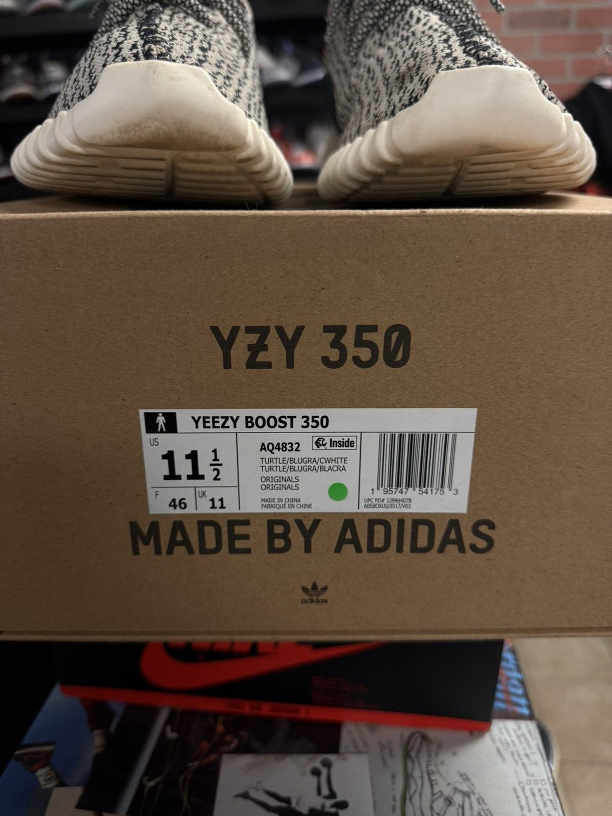 Adidas × Yeezy Yeezy 350 Turtle Dove Size 11.5 (AQ4832) Clean OG All Size US 11.5 / EU 44-45 - 10 Thumbnail