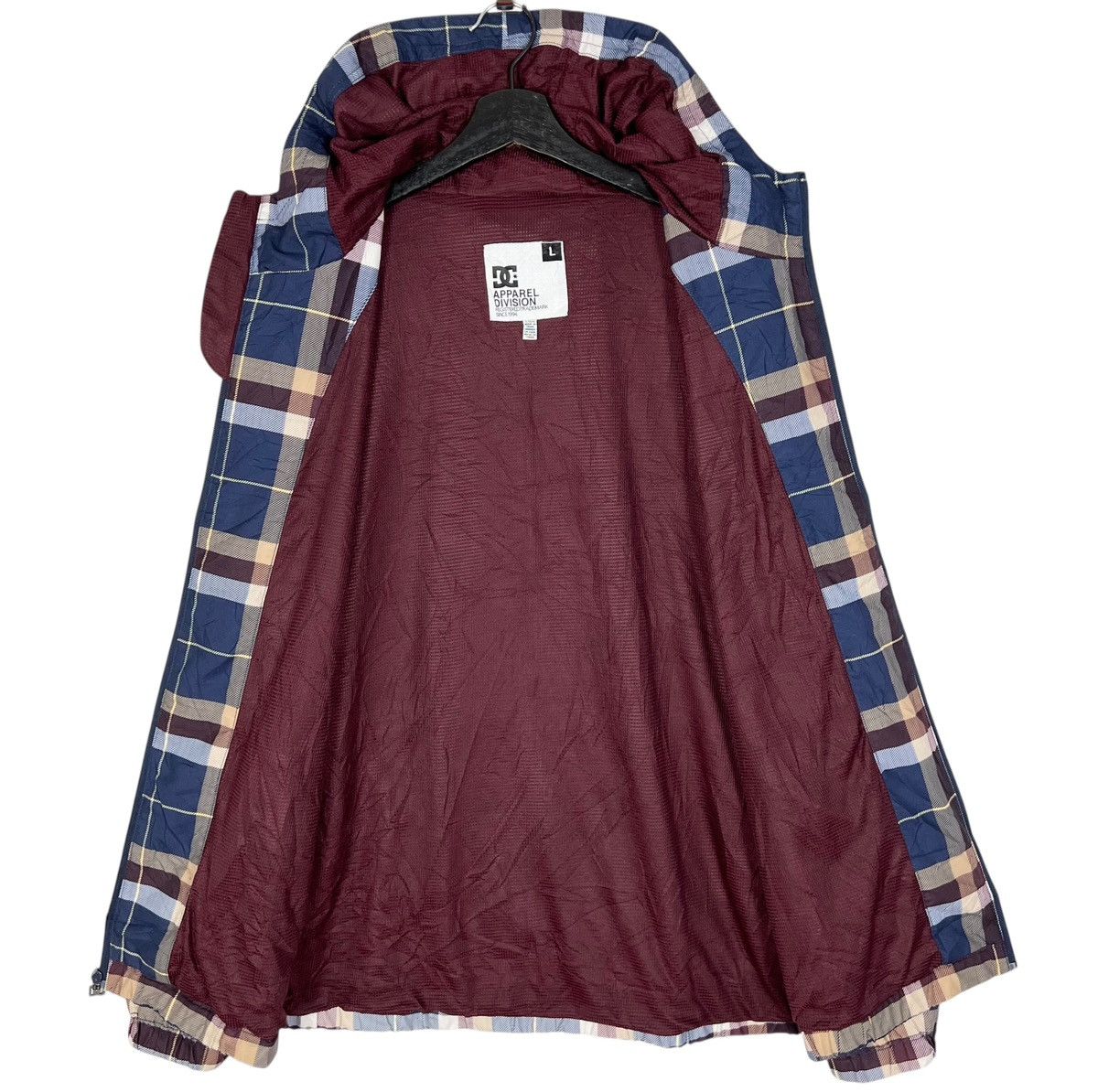 DC DC Skateboard Zipper Hoodie Checkered Windbreaker Jacket Size US L / EU 52-54 / 3 - 7 Thumbnail