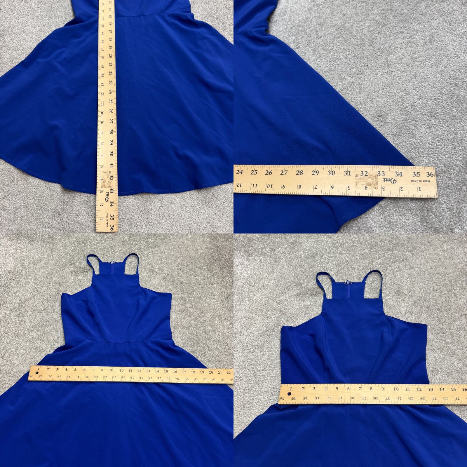 Lulus Lulus Dress Womens Sleeveless Halter A-Line Mini Skater Fit & Flare Royal Blue Size S / US 4 / IT 40 - 9 Thumbnail