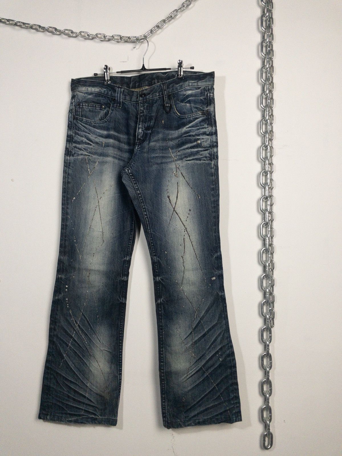 semanticdesign Splatter Poem Bootcut Jeans like LGB If Six was Nine Size US 34 / EU 50 - 9 Thumbnail