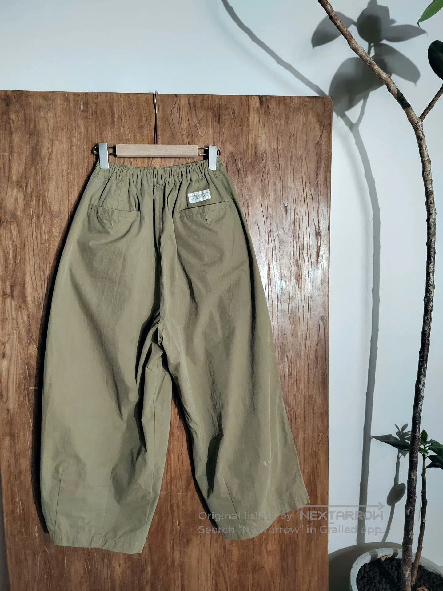 Japanese Brand LIBERE Casual Work Trousers in Khaki. Size US 28 / EU 44 - 2 Thumbnail