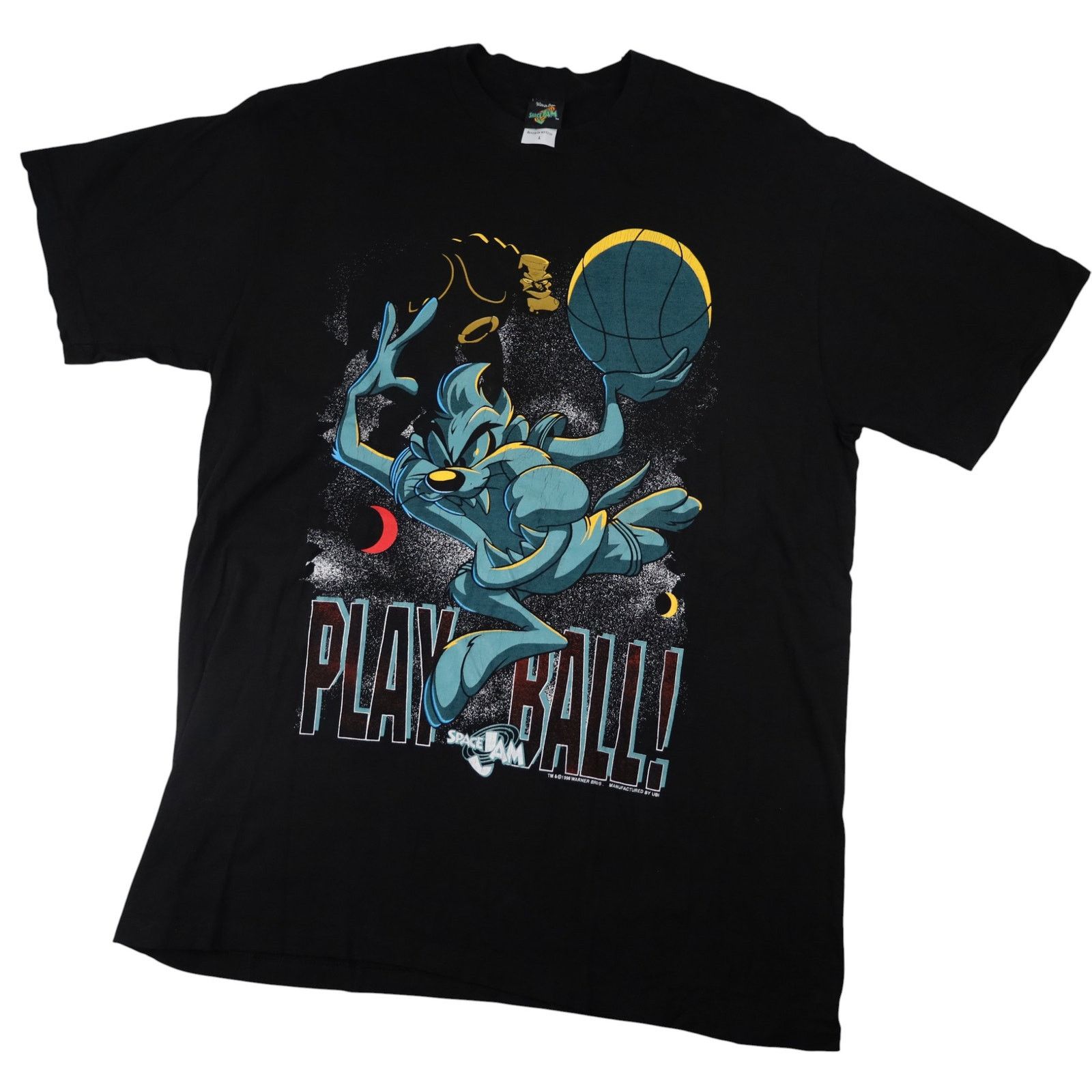 Vintage × Warner Bros Vintage 90s Space Jam Taz Graphic T Shirt Size US L / EU 52-54 / 3 - 1 Thumbnail