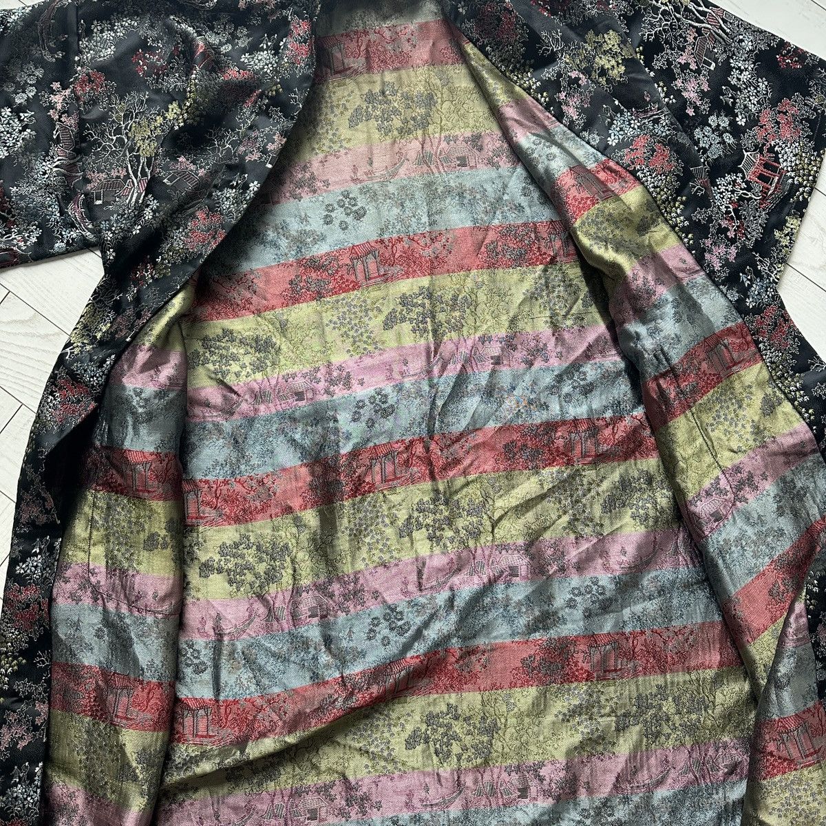 Japanese Brand Vintage 90s Haori Kimono Embroidered jacket Japan hype y2k Size US L / EU 52-54 / 3 - 3 Thumbnail