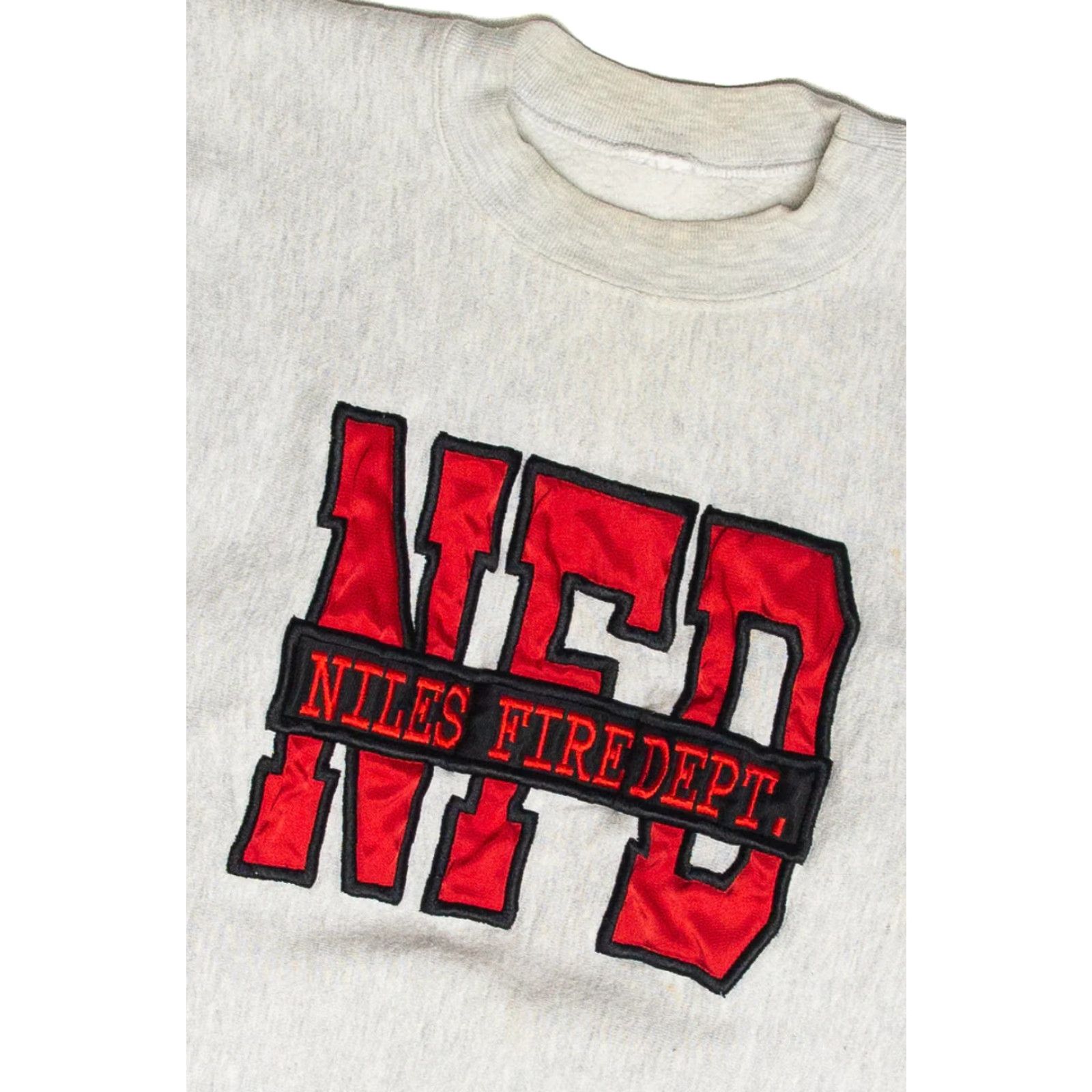 Vintage VINTAGE Niles Fire Department IL Sweatshirt L XL Grey Fire Department Mens Sweatshirt Size US XL / EU 56 / 4 - 2 Thumbnail