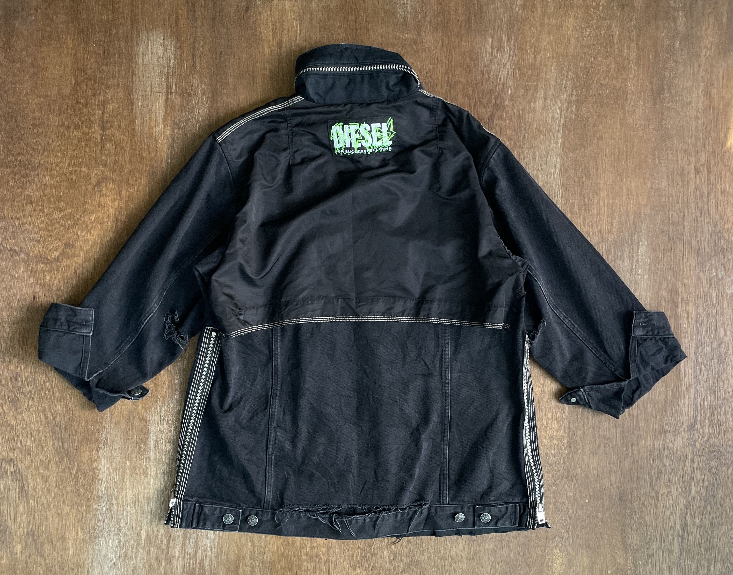 Diesel DIESEL 4 Pockets Y2K Punk Jacket Size US XXS / EU 40 - 8 Thumbnail