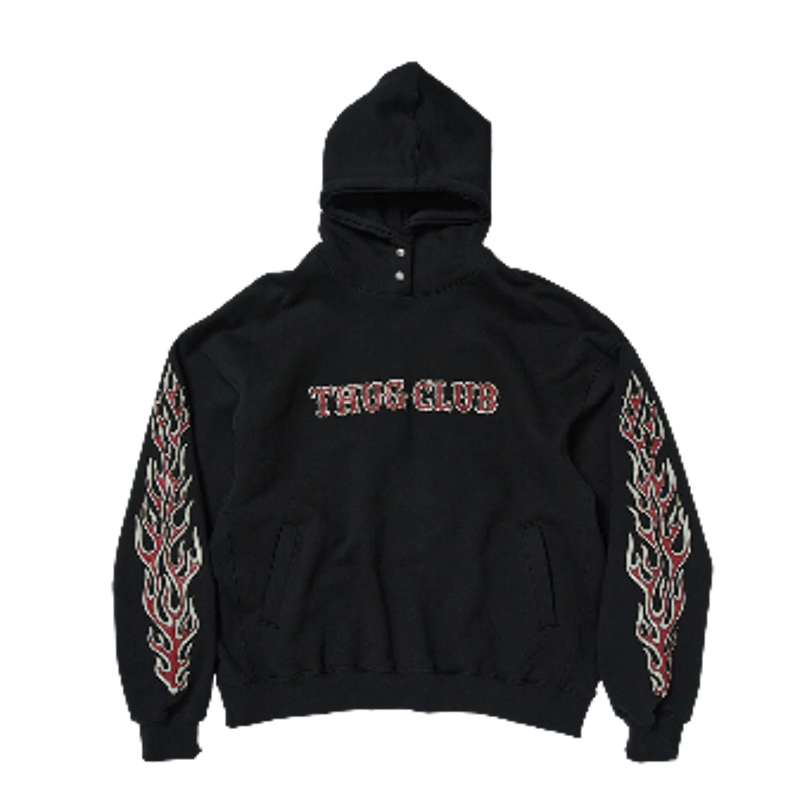 Leather Flame Hoodie (Sz 1, 2)