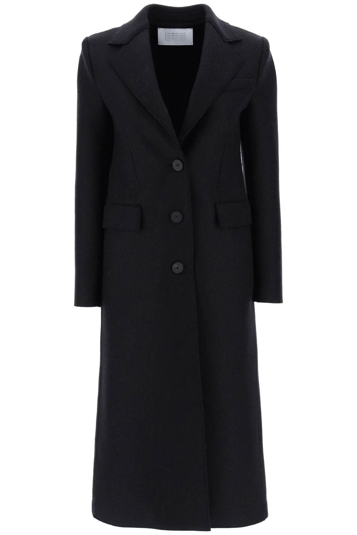 Harris Wharf London HARRIS WHARF LONDON Single-Breasted Coat In Pressed Wool Size S / US 4 / IT 40 - 1 Thumbnail