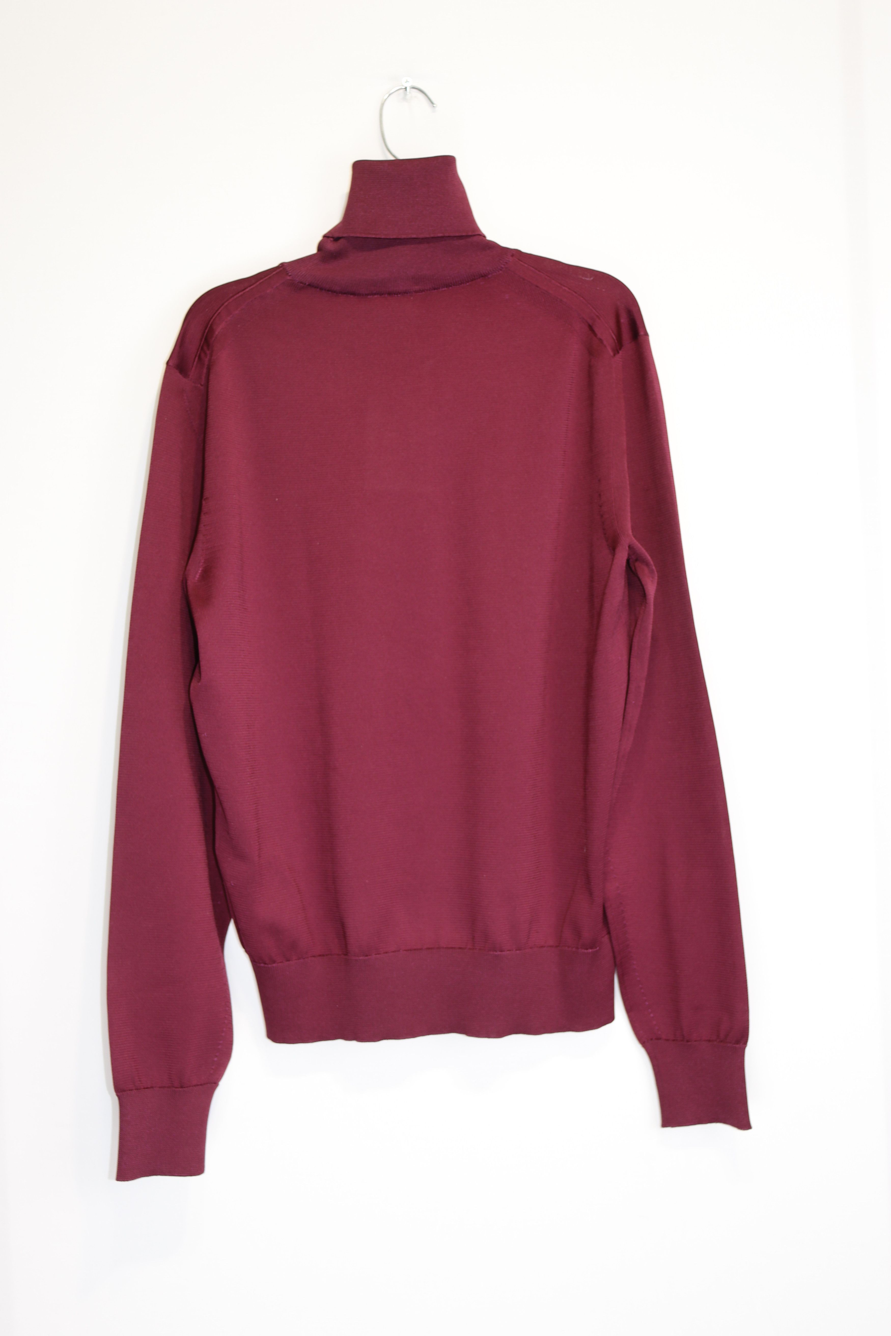 Tom Ford o1rshd1 High Neck Sweatshirt in Burgundy Size US M / EU 48-50 / 2 - 6 Thumbnail