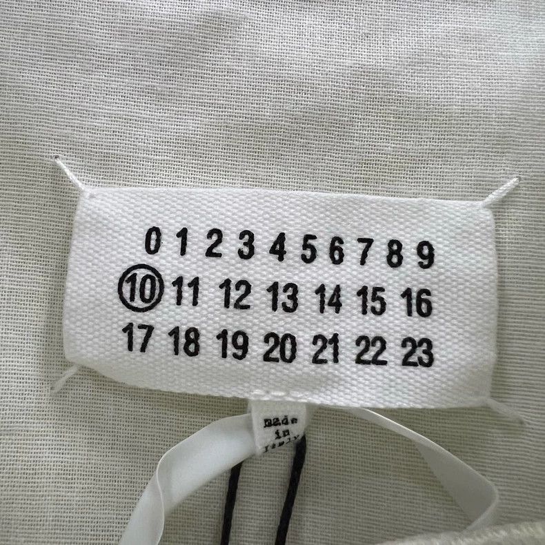 Maison Margiela Maison Margiela White drawstring pullover sweatshirt 2501-N Size US M / EU 48-50 / 2 - 4 Thumbnail