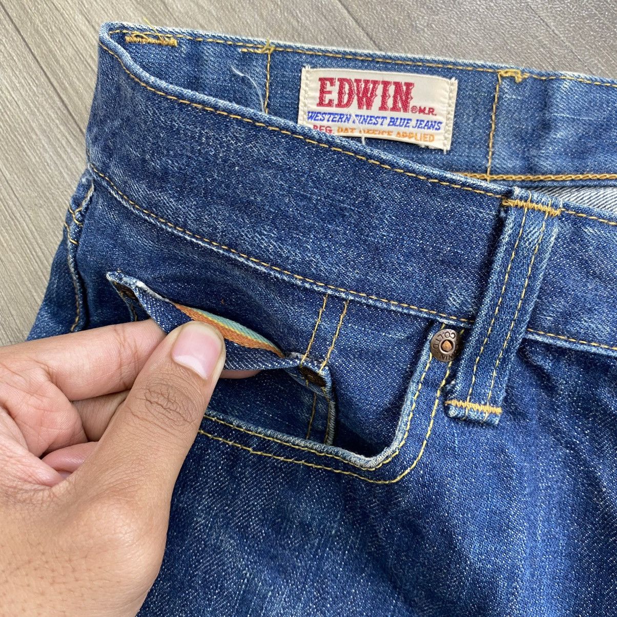 Edwin 1990s Vintage Edwin 359 B.F. ST Half Selvedge Denim Jeans Size US 34 / EU 50 - 4 Thumbnail