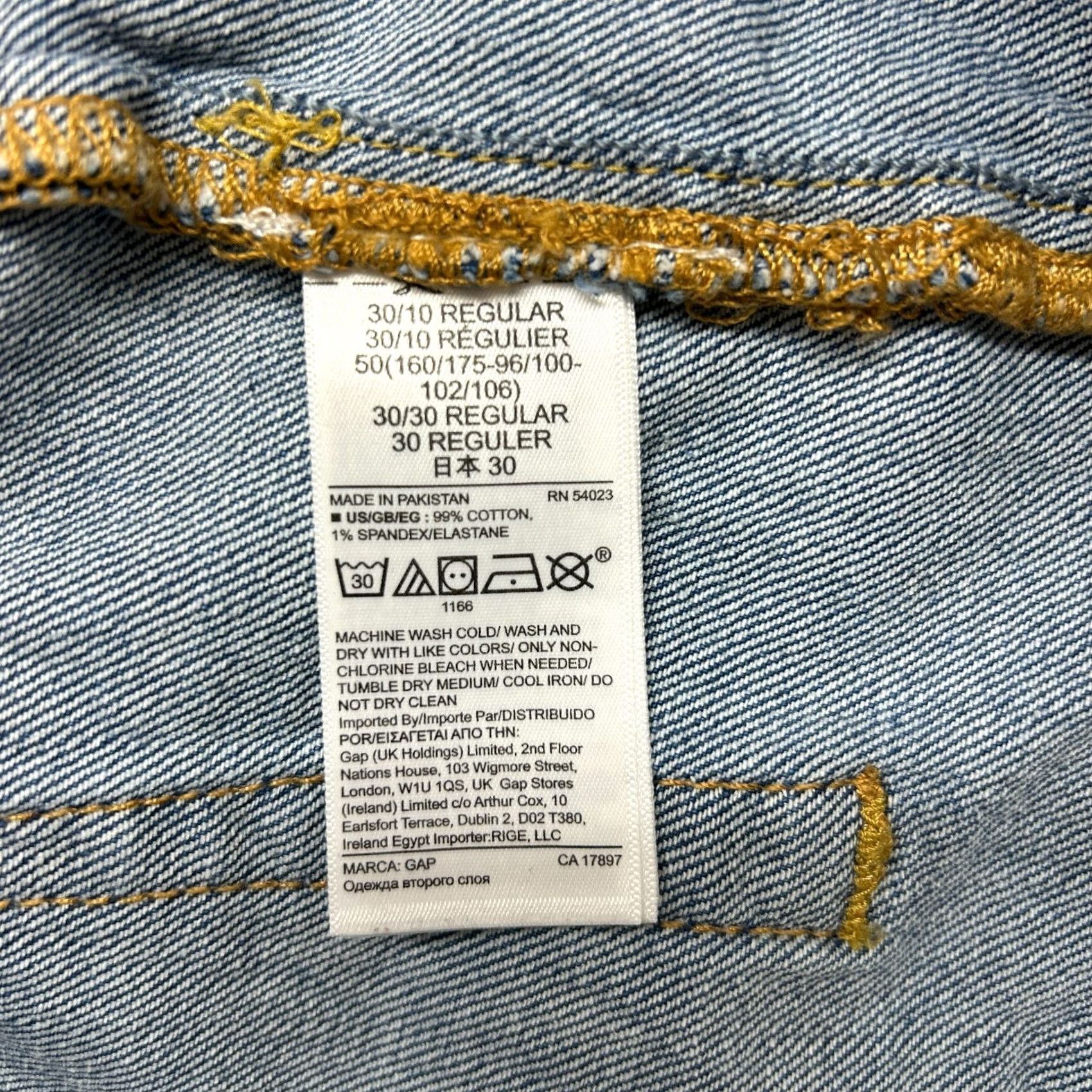 Gap VINTAGE not vintage? Gap Jeans Womens 30 10R Blue Flared High Rise Denim Jeans 5-Pocket 31in Inseam Medium Wash Distressed Stretch Womens" Size 32" / US 10 / IT 46 - 7 Thumbnail