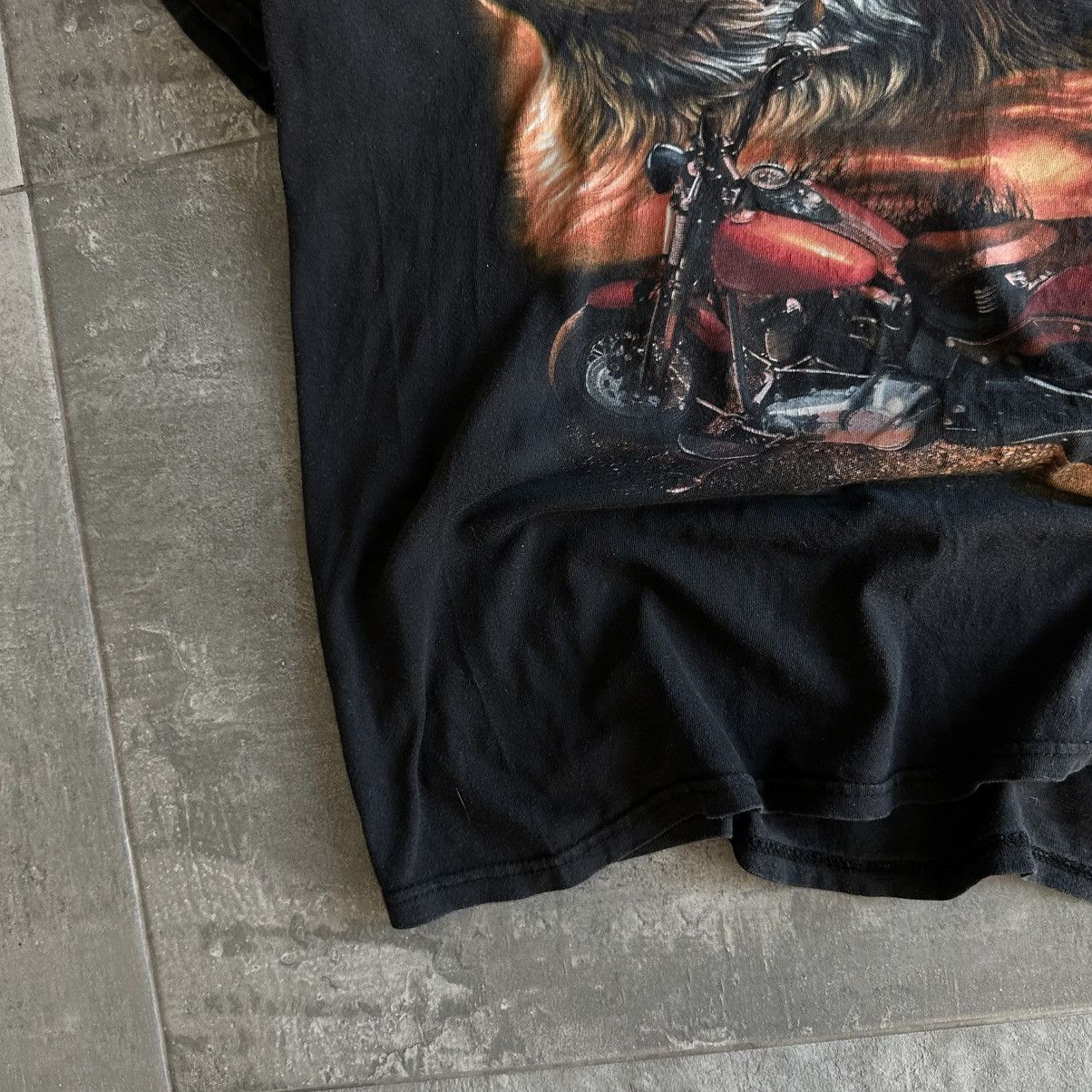 Harley Davidson × Japanese Brand Vintage Japanese Style Moto T-shirts Wolf And Choppers Y2K Size US L / EU 52-54 / 3 - 3 Thumbnail