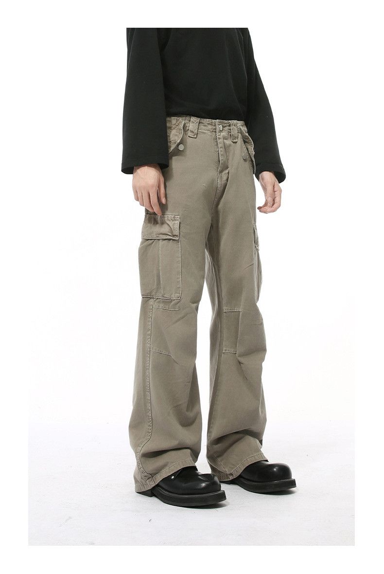 Japanese Brand × Jean Khaki washed vintage multi-pocket cargo jeans y2k Size US 33 - 3 Thumbnail