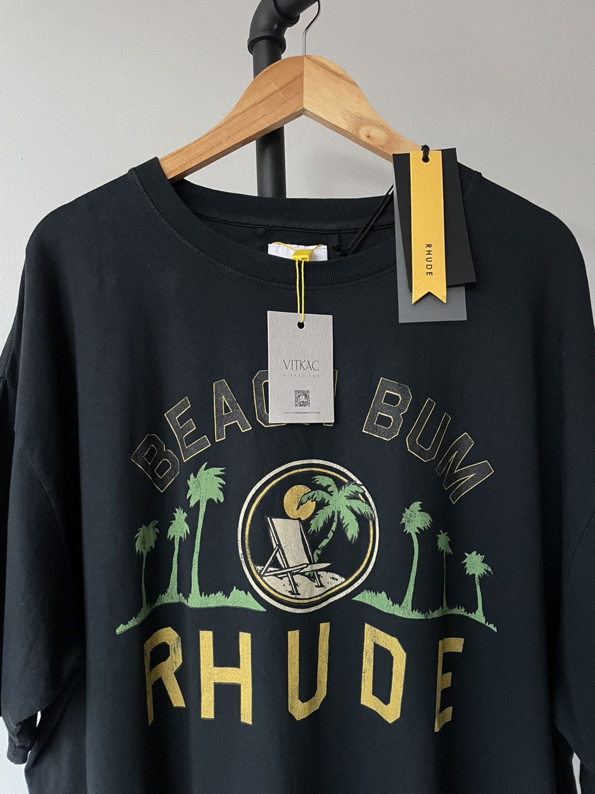 Rhude RHUDE VTG BLACK PALMERA TEE Size US XL / EU 56 / 4 - 1 Thumbnail