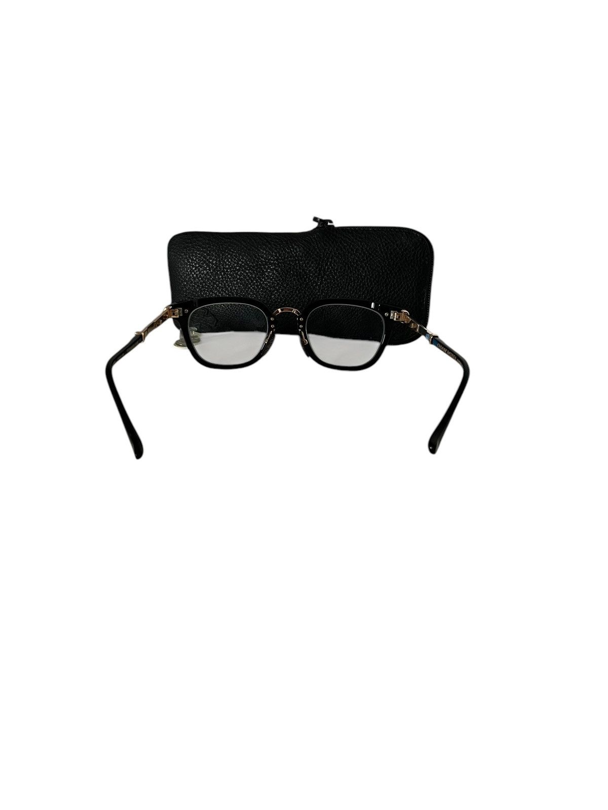 Chrome Hearts Chrome Hearts Titana Sluvr Glasses Black and Gold Size ONE SIZE - 4 Thumbnail