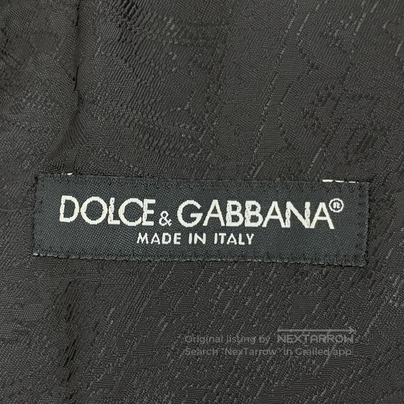 Dolce & Gabbana Dolce Gabbana Black Cotton V-Neck Single-Breasted Sleevele Size US M / EU 48-50 / 2 - 5 Thumbnail