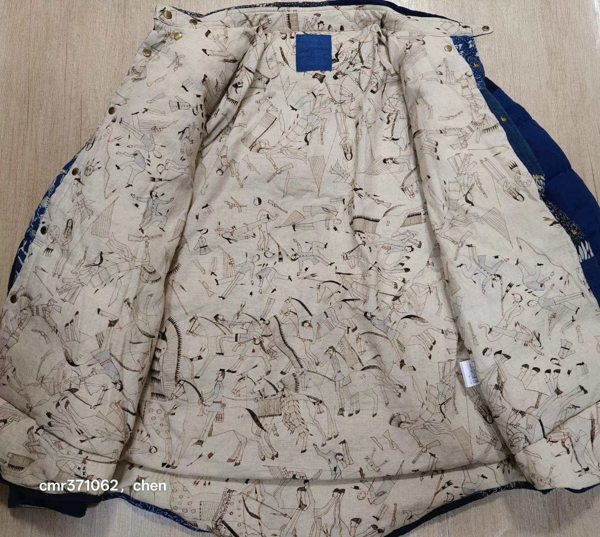 Visvim visvim20ICTKerchiefDownJktIndigo495NewOversizedWhite Size US XL / EU 56 / 4 - 7 Thumbnail