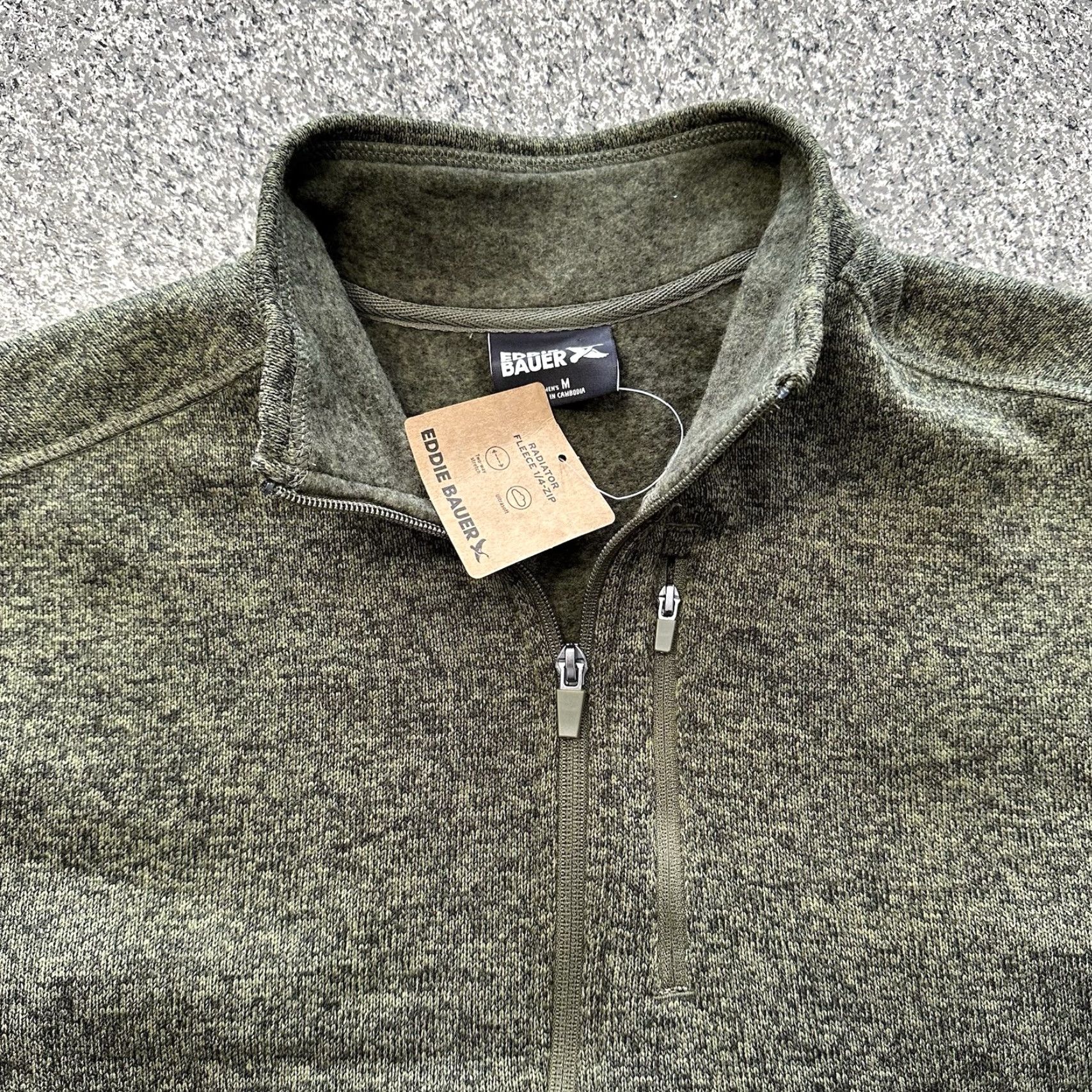 Eddie Bauer Eddie Bauer Radiator Fleece 1/4 Zip Pullover Mens M Green Long Sleeve Mock Neck Sweater 1/4 Zip Outdoor Hoodie Size US M / EU 48-50 / 2 - 3 Thumbnail