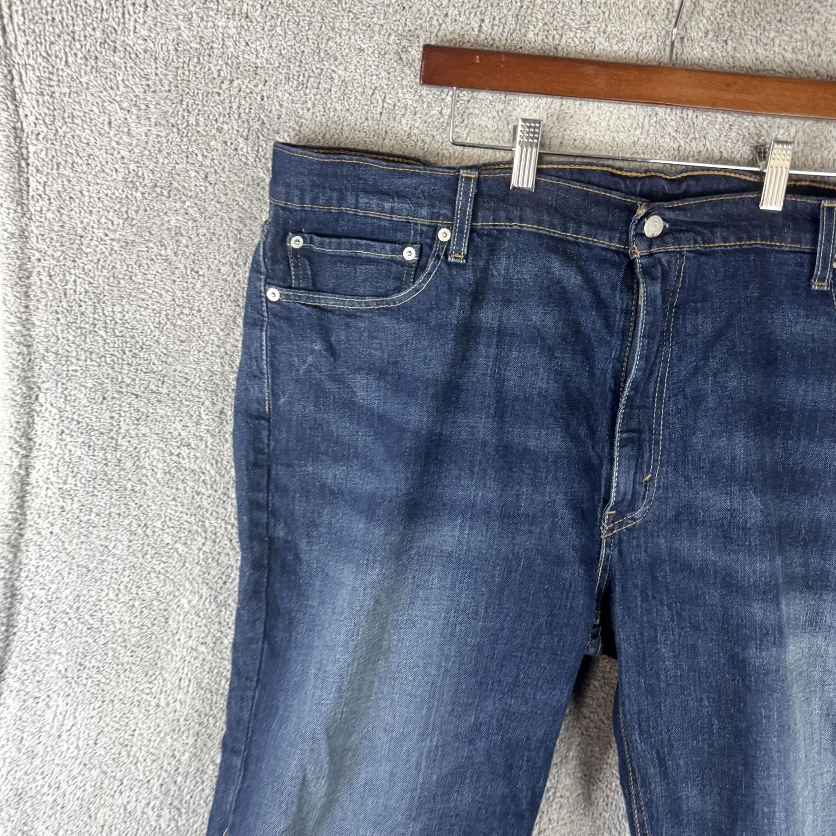 Levi's Levi's 541 Jeans Mens 42x32 Blue Athletic Tapered Denim Medium Wash Casual Pants Size US 42 / EU 58 - 2 Thumbnail