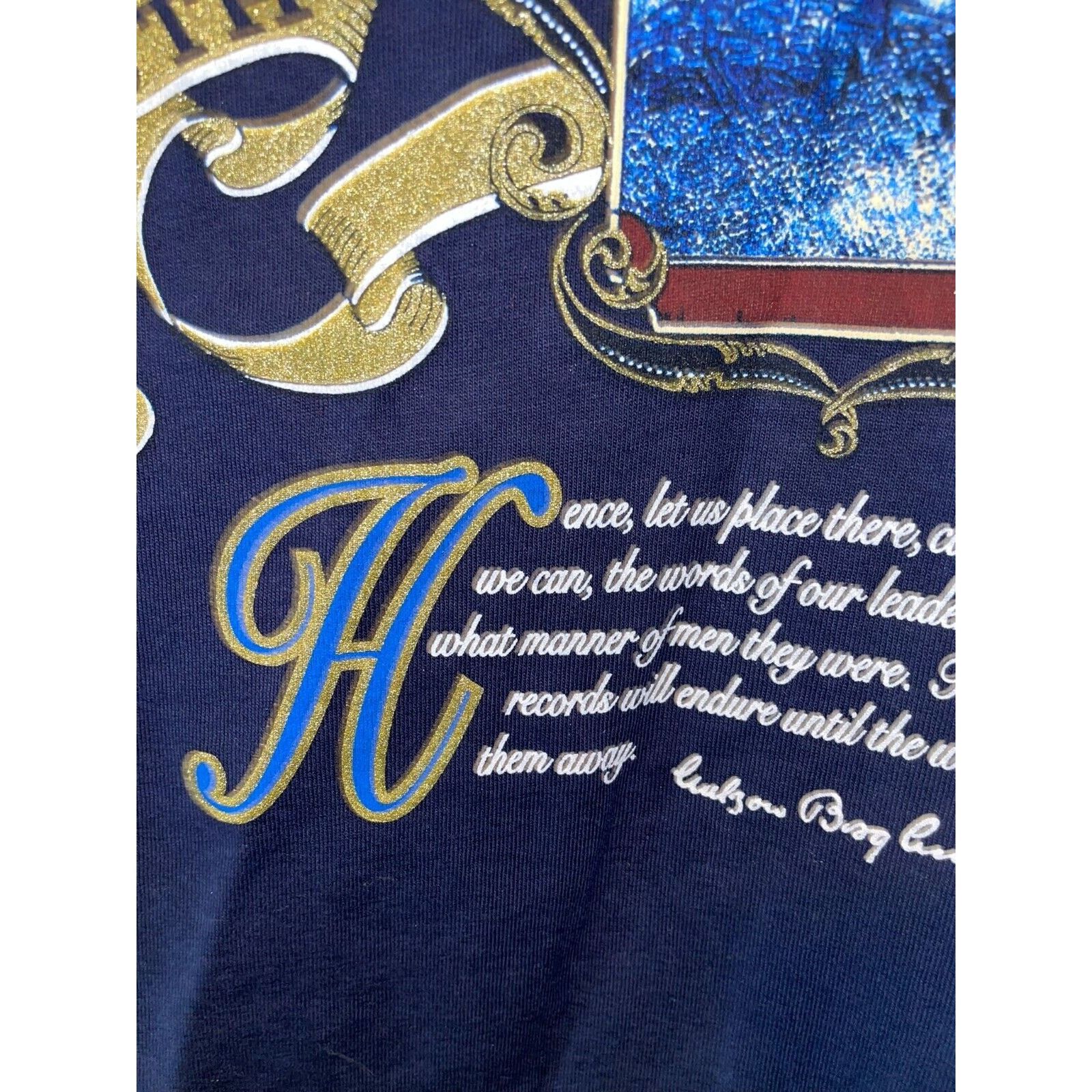 Fruit Of The Loom Vintage Mount Rushmore Shirt SD South Dakota President Tee L Size US L / EU 52-54 / 3 - 6 Thumbnail
