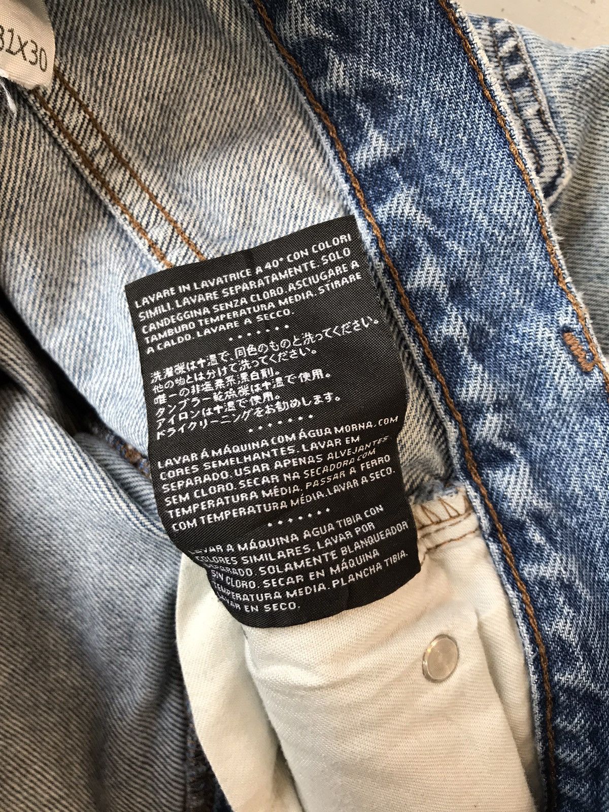 Harley Davidson × Vintage Vintage Harley Davidson distressed denim Size US 31 - 10 Thumbnail