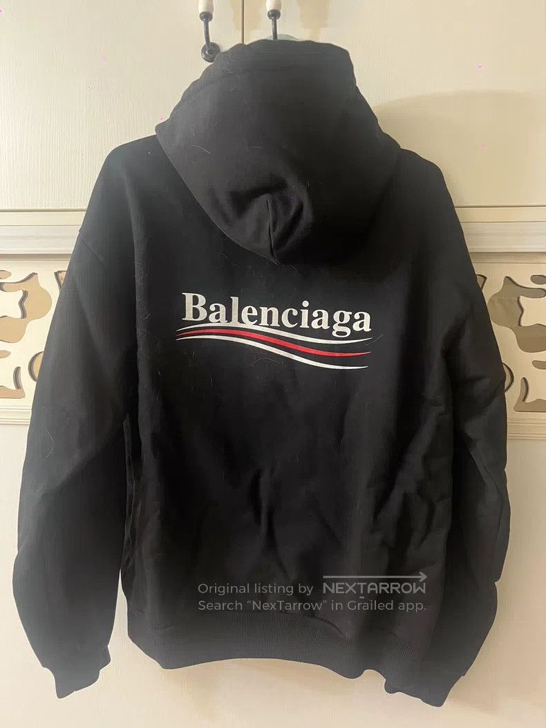Balenciaga Balenciaga Coke Logo Black Hooded Sweatshirt Size US M / EU 48-50 / 2 - 2 Thumbnail