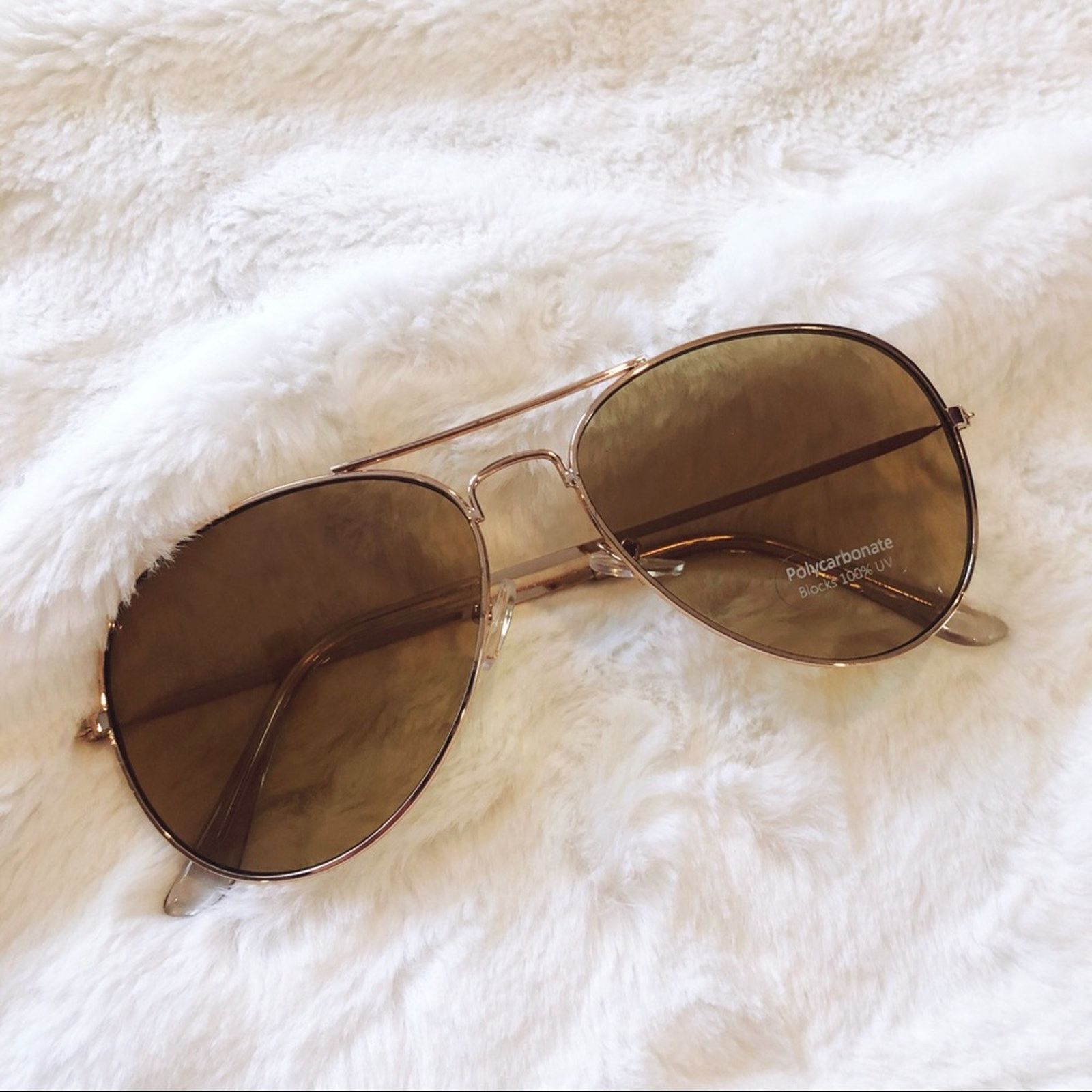 Other Georgia Light Brown Aviator Sunglasses Size ONE SIZE - 3 Thumbnail