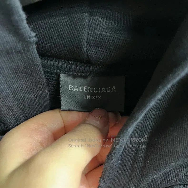 Balenciaga Balenciaga Black Logo Hoodie Sweatshirt. Size US M / EU 48-50 / 2 - 3 Thumbnail