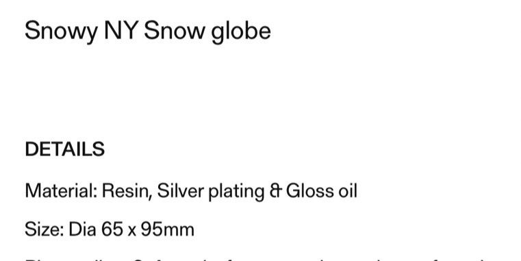 HIDDEN Hidden NY Snowy Snow Globe Size ONE SIZE - 4 Thumbnail