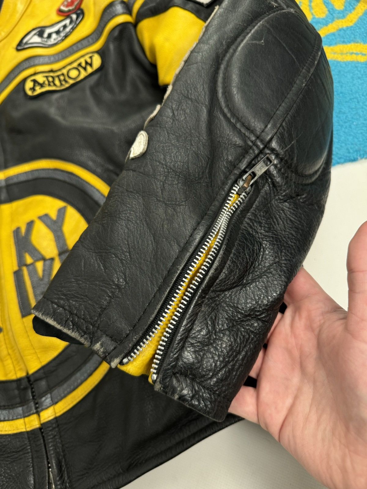 Vintage Vintage Lucky Strike Racing Leather Jacket Size US L / EU 52-54 / 3 - 19 Thumbnail