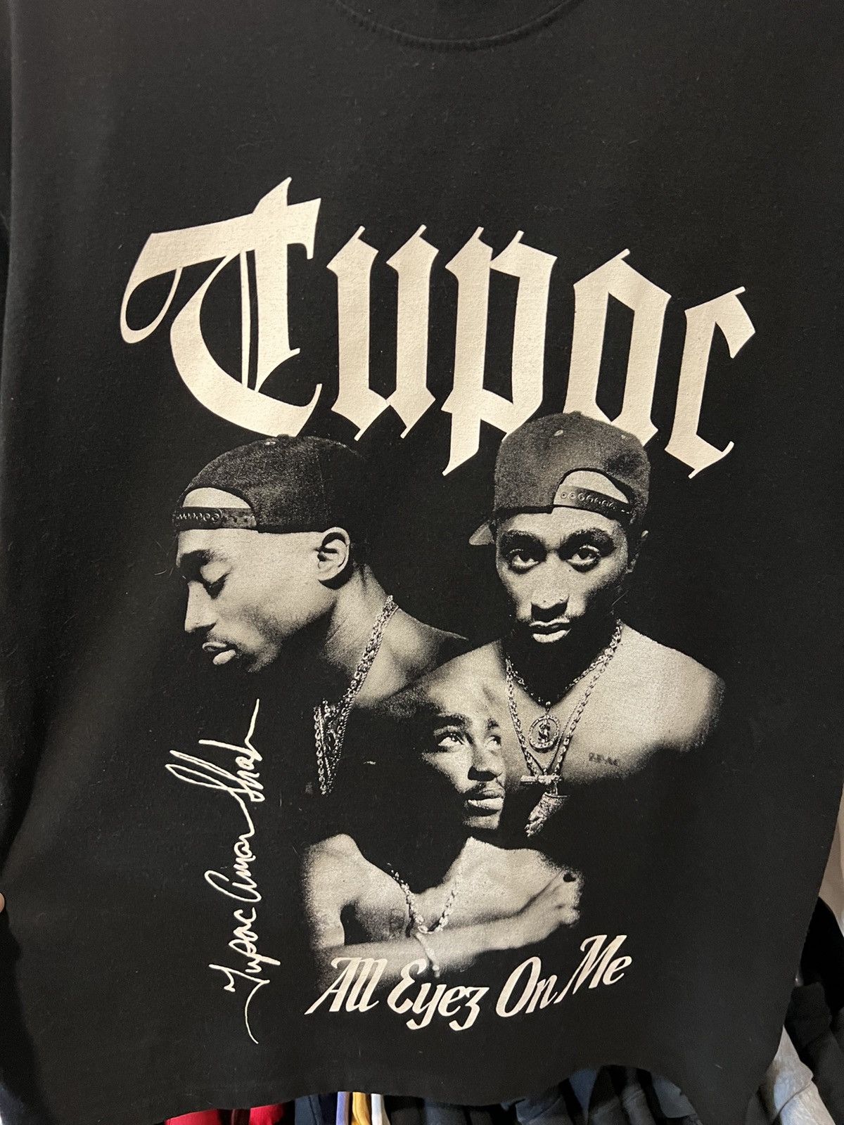 Band Tees VINTAGE TUPAC SHAKUR ALL EYES ON ME AOP GRAPHIC BAND TEE Size US M / EU 48-50 / 2 - 2 Thumbnail