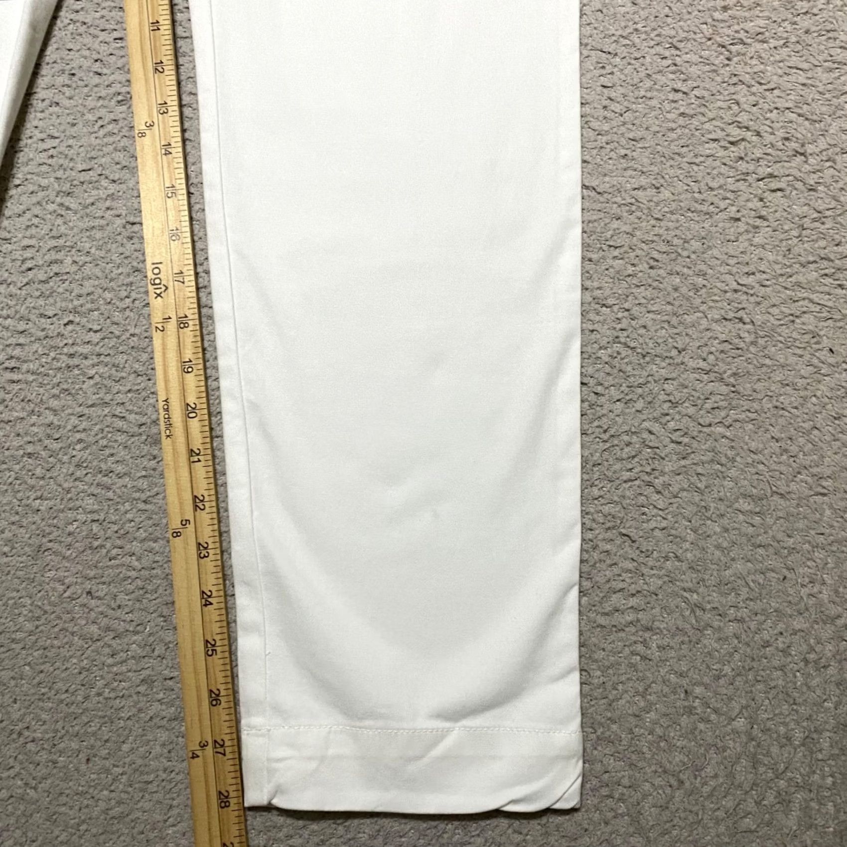 Vineyard Vines Vineyard Vines Pants Womens 4 White Straight Chino High Rise Casual Size 27" / US 4 / IT 40 - 6 Thumbnail