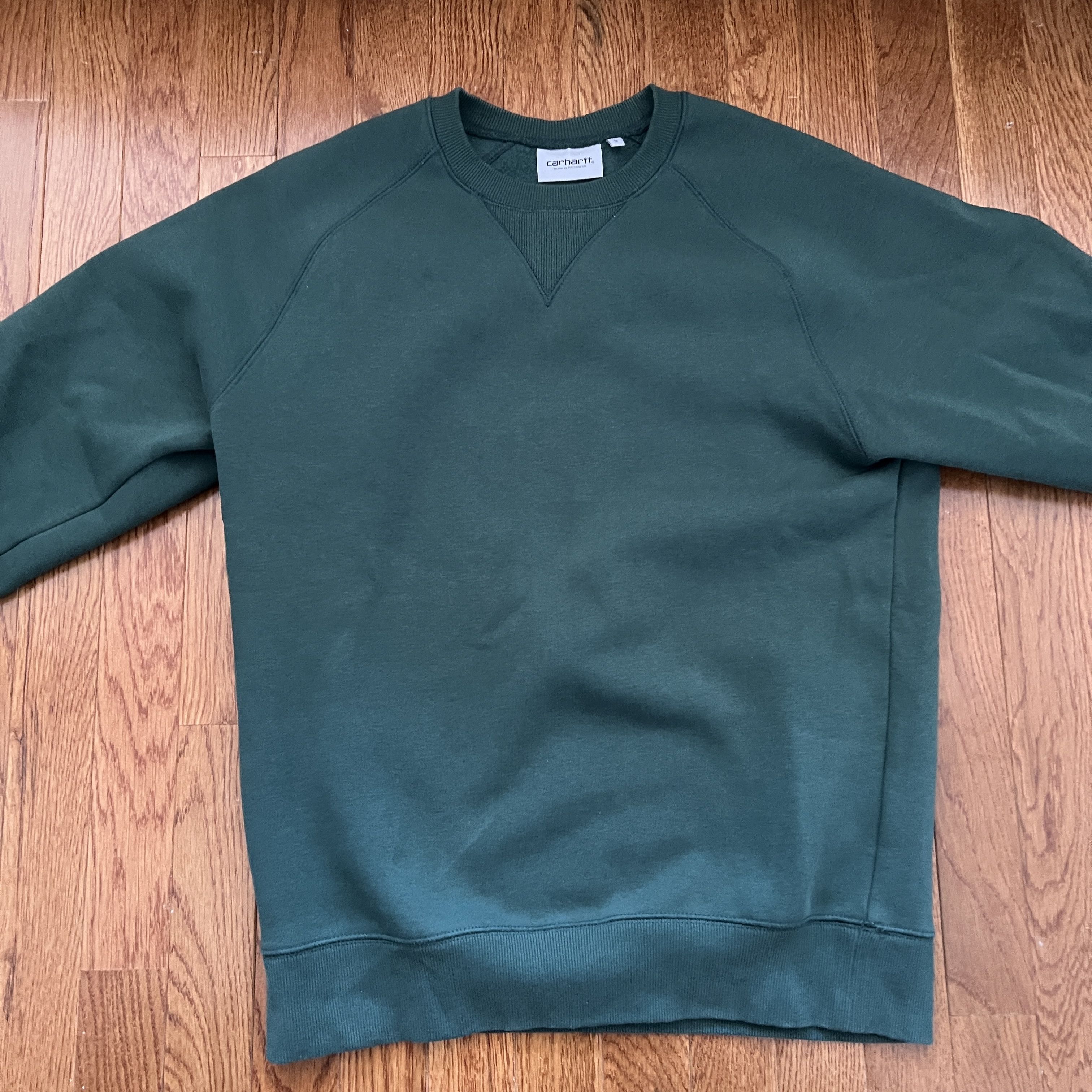 Carhartt Wip Carhartt WIP Green Crewneck Sweatshirt Small Size US S / EU 44-46 / 1 - 1 Thumbnail
