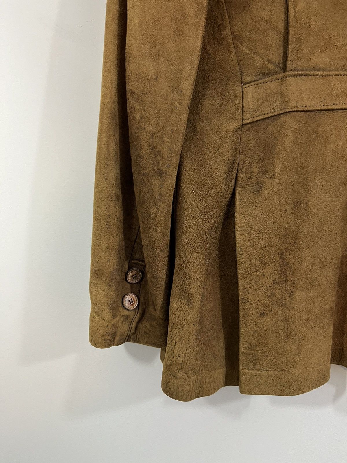 Vintage Suede 70s Western Cowboy Blazer Leather Jacket Size US L / EU 52-54 / 3 - 7 Thumbnail