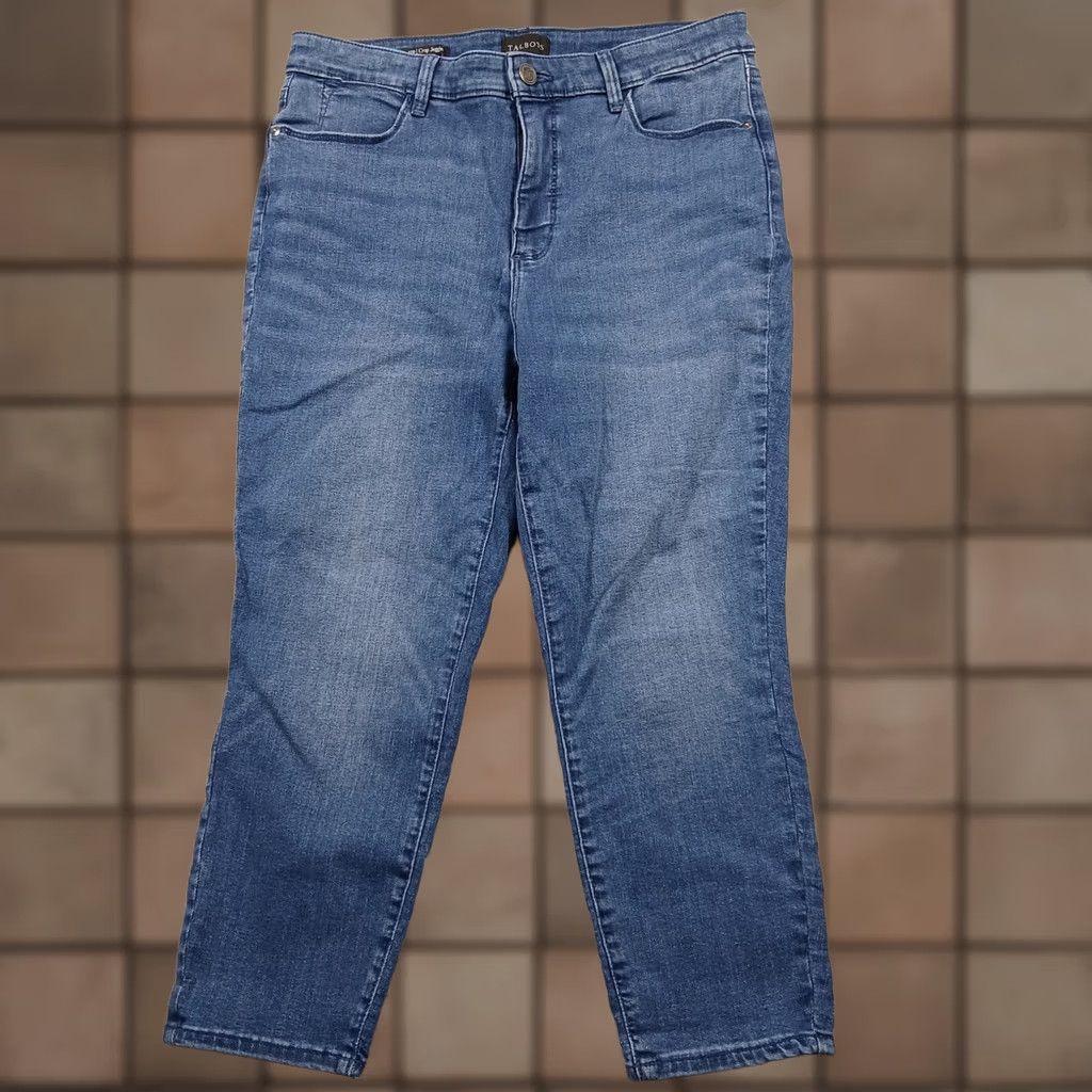Talbots Talbots Sofia Wash Crop Denim Jegging Jeans 12P Petite Stretch Women EUC Size 34" / US 12 / IT 48 - 1 Thumbnail