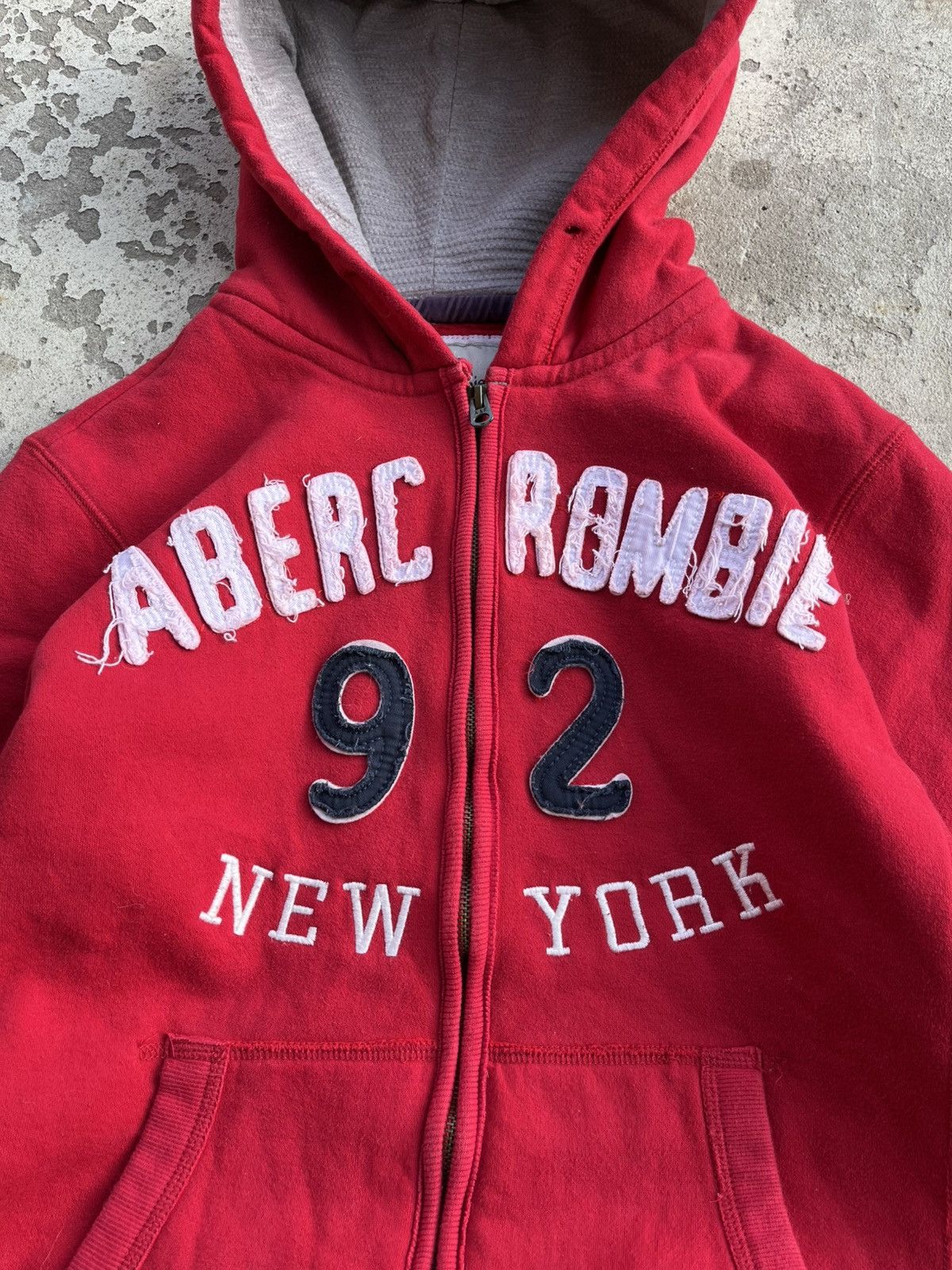 Abercrombie & Fitch × Hysteric Glamour × If Six Was Nine Vintage Abercrombie Big Logo Zip Hoodie like LGB Diesel Y2K Size US M / EU 48-50 / 2 - 3 Thumbnail