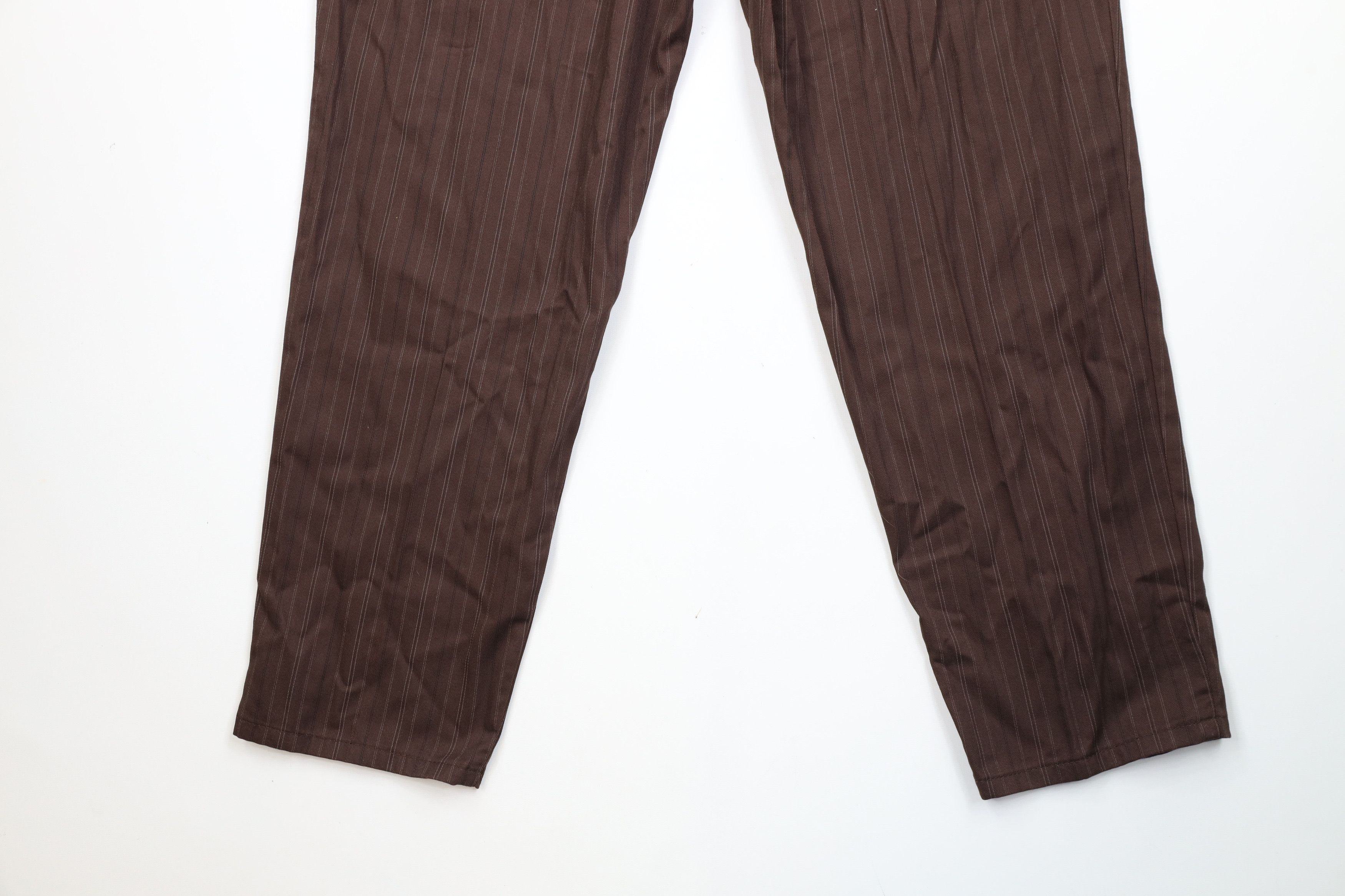 Vintage Vintage 90s Streetwear Tapered Leg Pants Brown Cotton Size 40" / US 18 - 14 Thumbnail