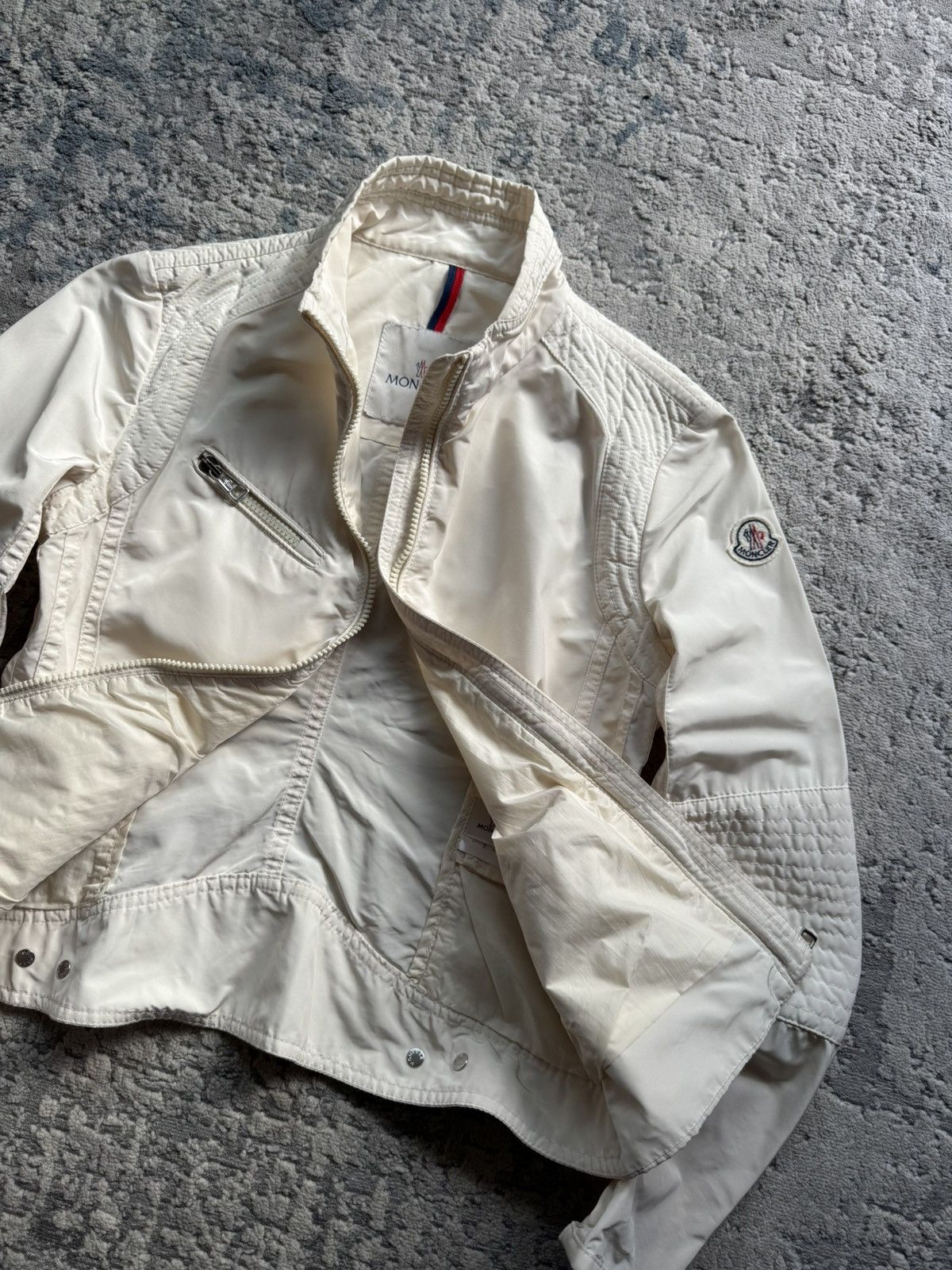 Moncler Moncler Axelle Nylon biker Shorty Jacket Size 0 Size XS / US 0-2 / IT 36-38 - 5 Thumbnail