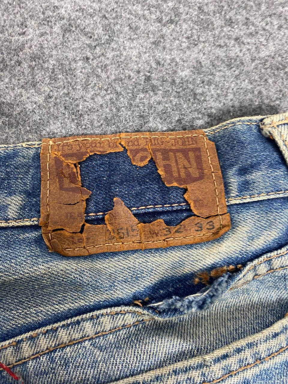 Big John vintage big john distressed denim nice design Size US 32 / EU 48 - 7 Thumbnail