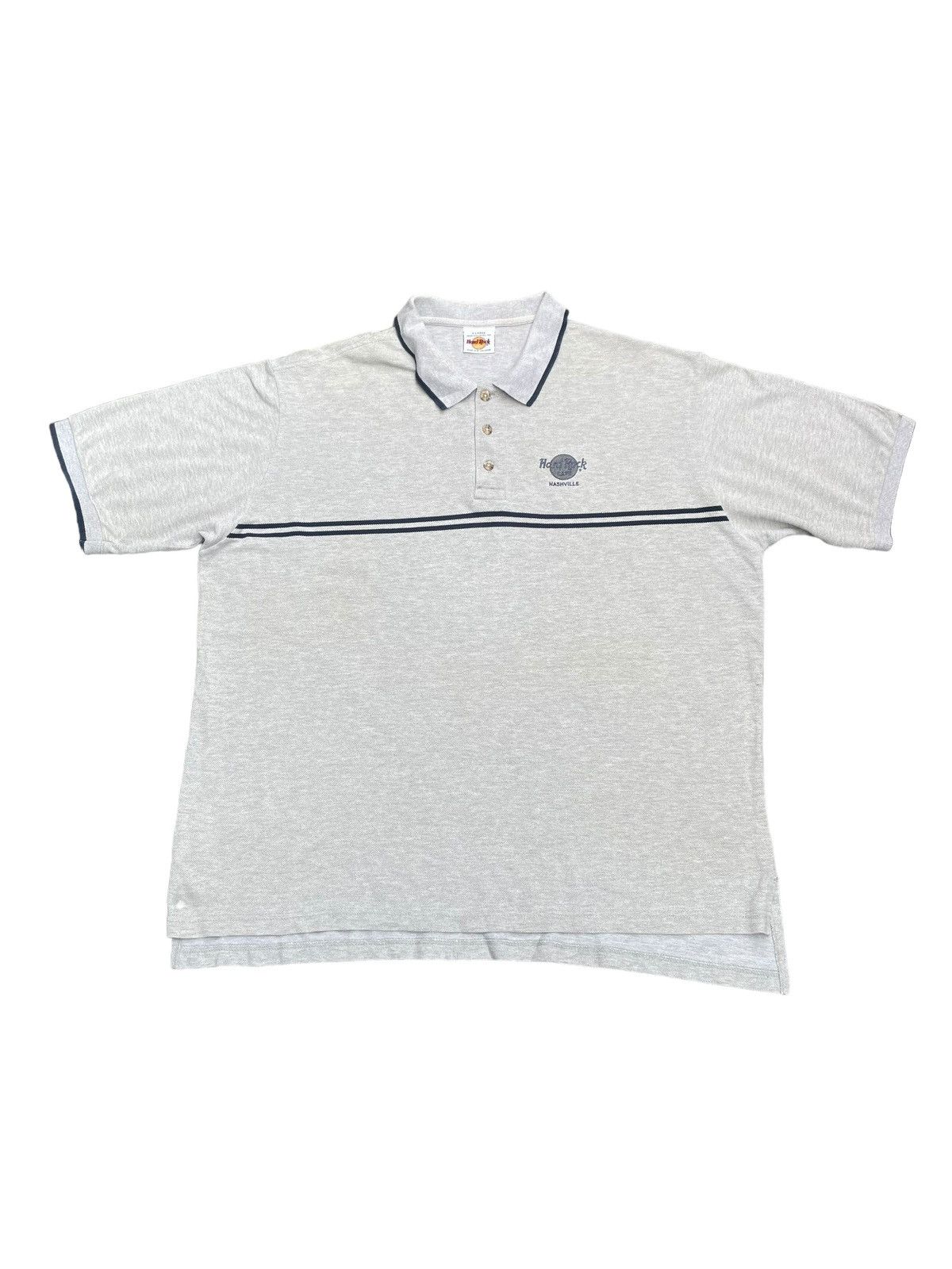 Hard Rock Cafe × Vintage Vintage Hard Rock Cafe Nashville Polo Tshirt Size US XL / EU 56 / 4 - 1 Thumbnail