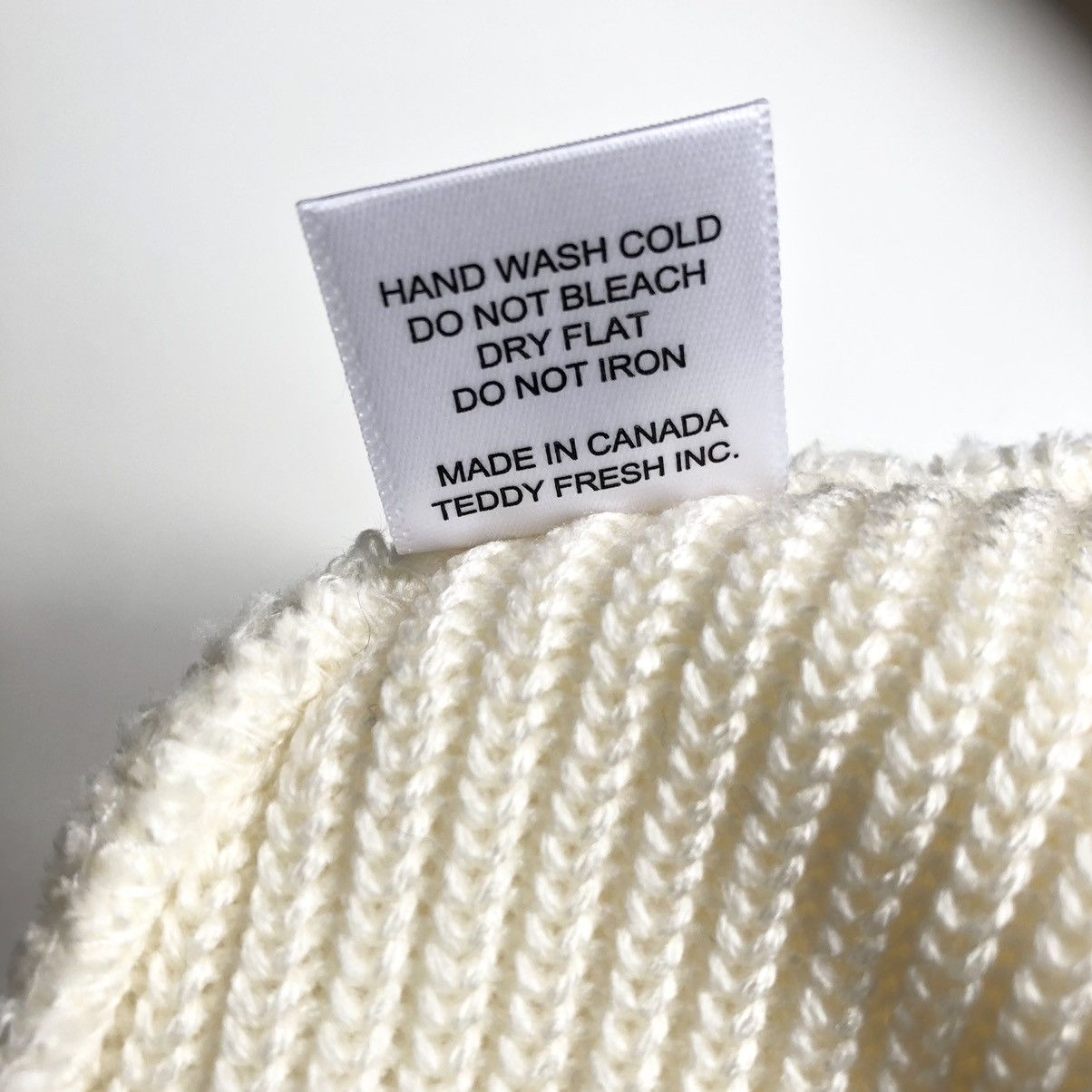 Teddy Fresh Teddy Fresh Beanie LIGHT CREAM Size ONE SIZE - 5 Thumbnail