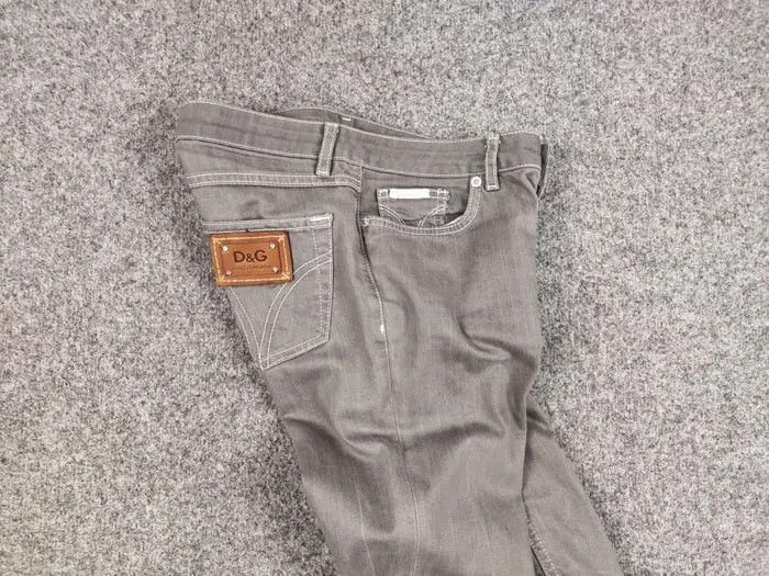 Dolce & Gabbana Vintage 90's Dolce & Gabbana Straig Women's Gray Denim Jeans Size 25" / US 0 / IT 36 - 16 Thumbnail