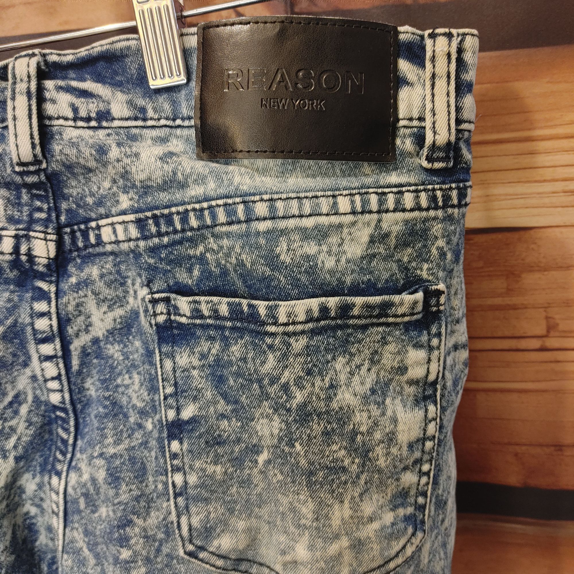 Reason RSN | Reason Supply Co. Women's Skinny Leg Acid Washed Jeans Size 32" / US 10 / IT 46 - 4 Thumbnail