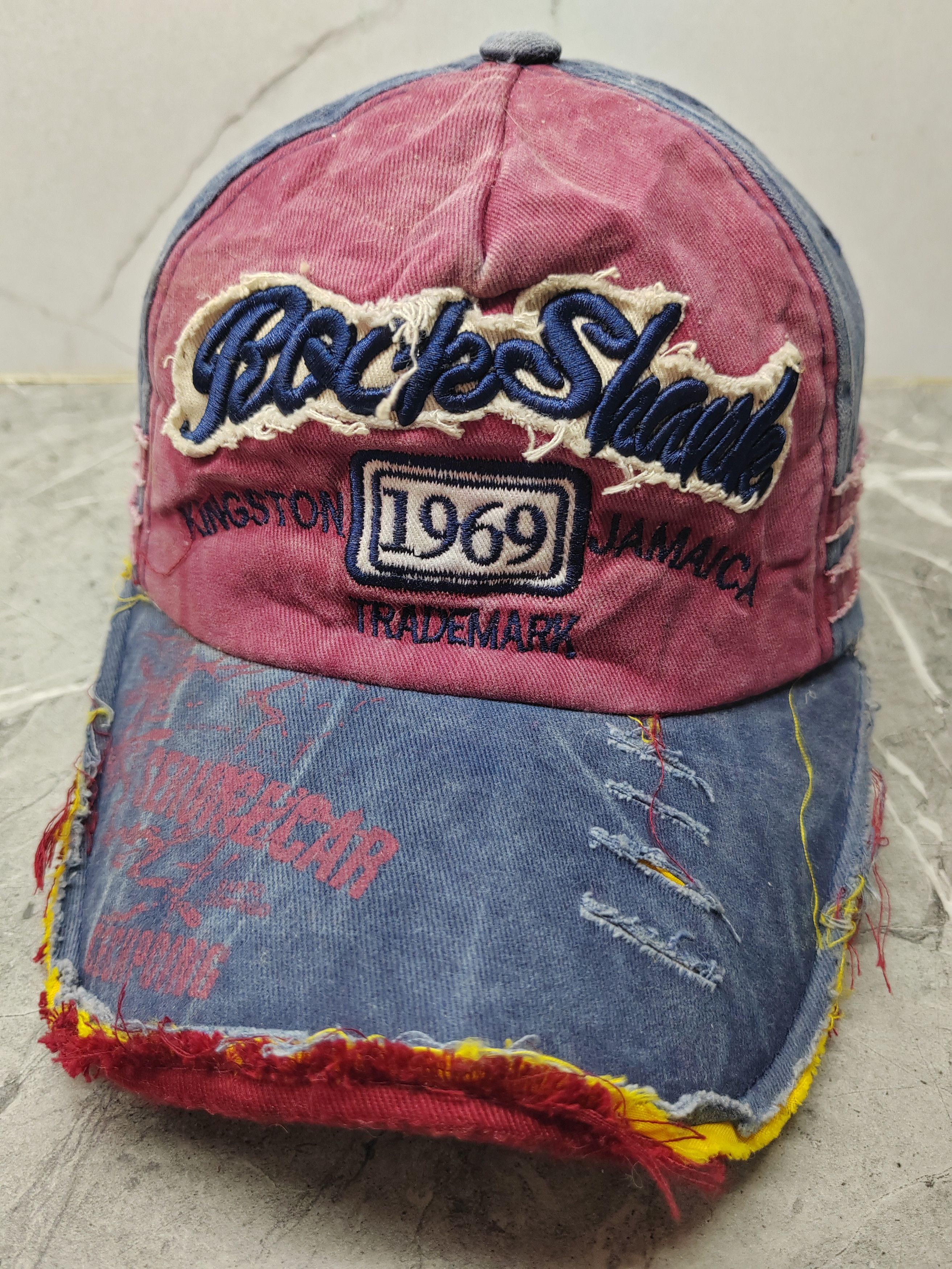 Japanese Brand Vintage Rock Shank 1969 Distressed Style Cap Hat Size ONE SIZE - 1 Thumbnail