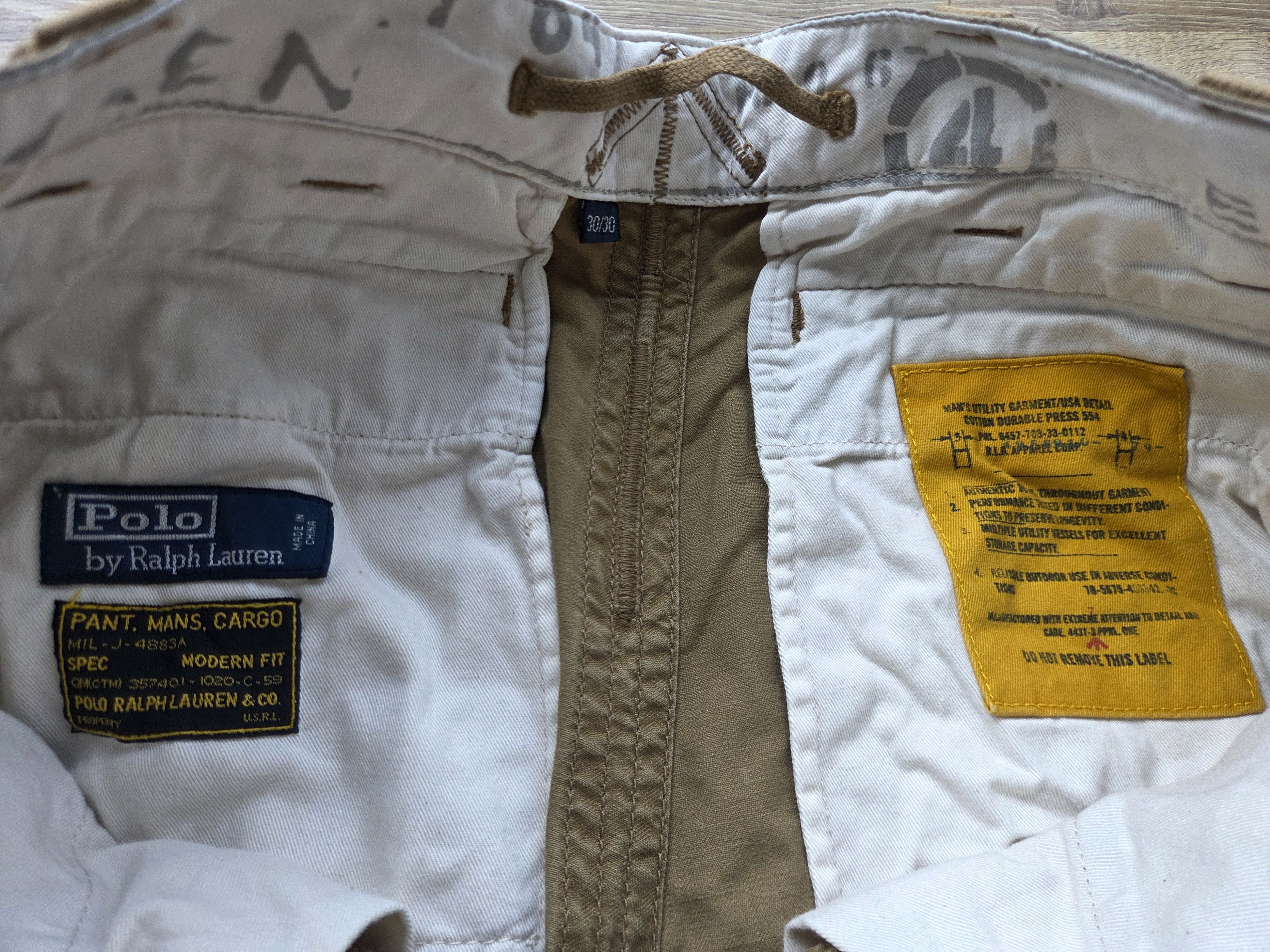 Polo Ralph Lauren Distressed Polo Ralph Lauren Tactical Cargo Pockets Pants Size US 30 / EU 46 - 6 Thumbnail
