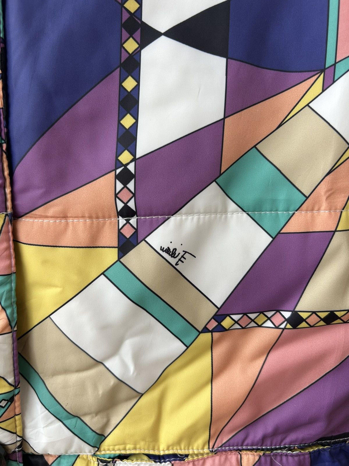 Emilio Pucci Emilio Pucci Multicolor Puffer Coat Jacket Size S / US 4 / IT 40 - 4 Thumbnail