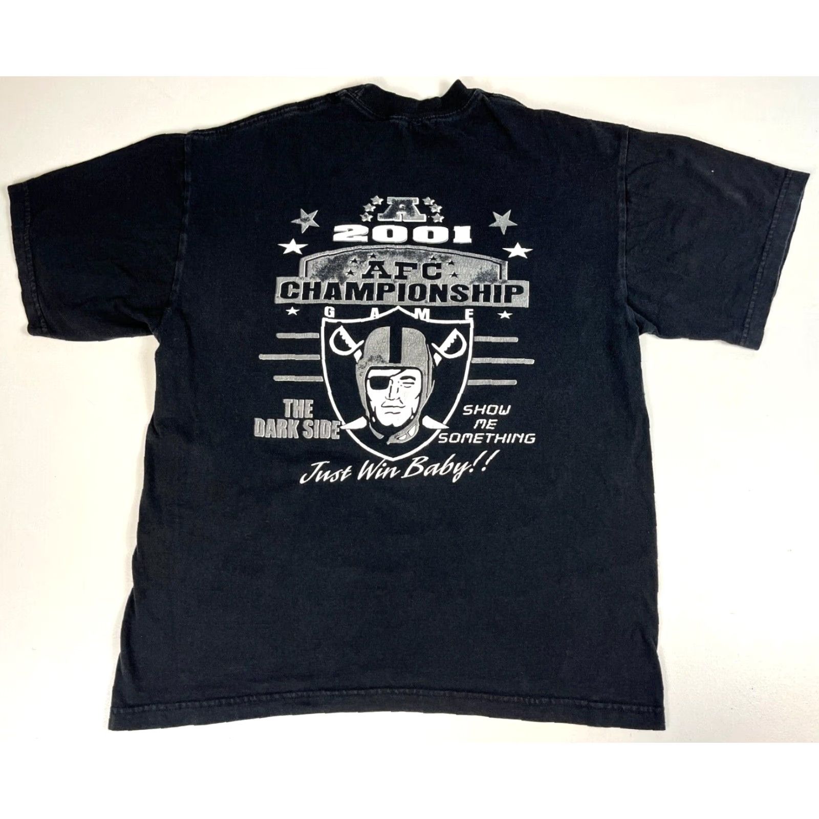 Champion **Vintage Raiders Nation 2001 Champion T-Shirt Sz M** User: Vintage Raiders Nation 2001 Champion T-Shirt Sz M Size US M / EU 48-50 / 2 - 2 Thumbnail