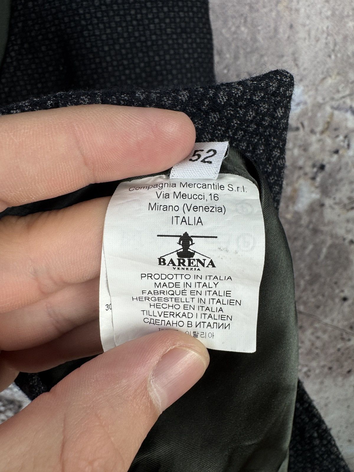 Barena Barena Venezia Men’s Black Button Front Vest Waistcoat Italy Size US XL / EU 56 / 4 - 9 Thumbnail
